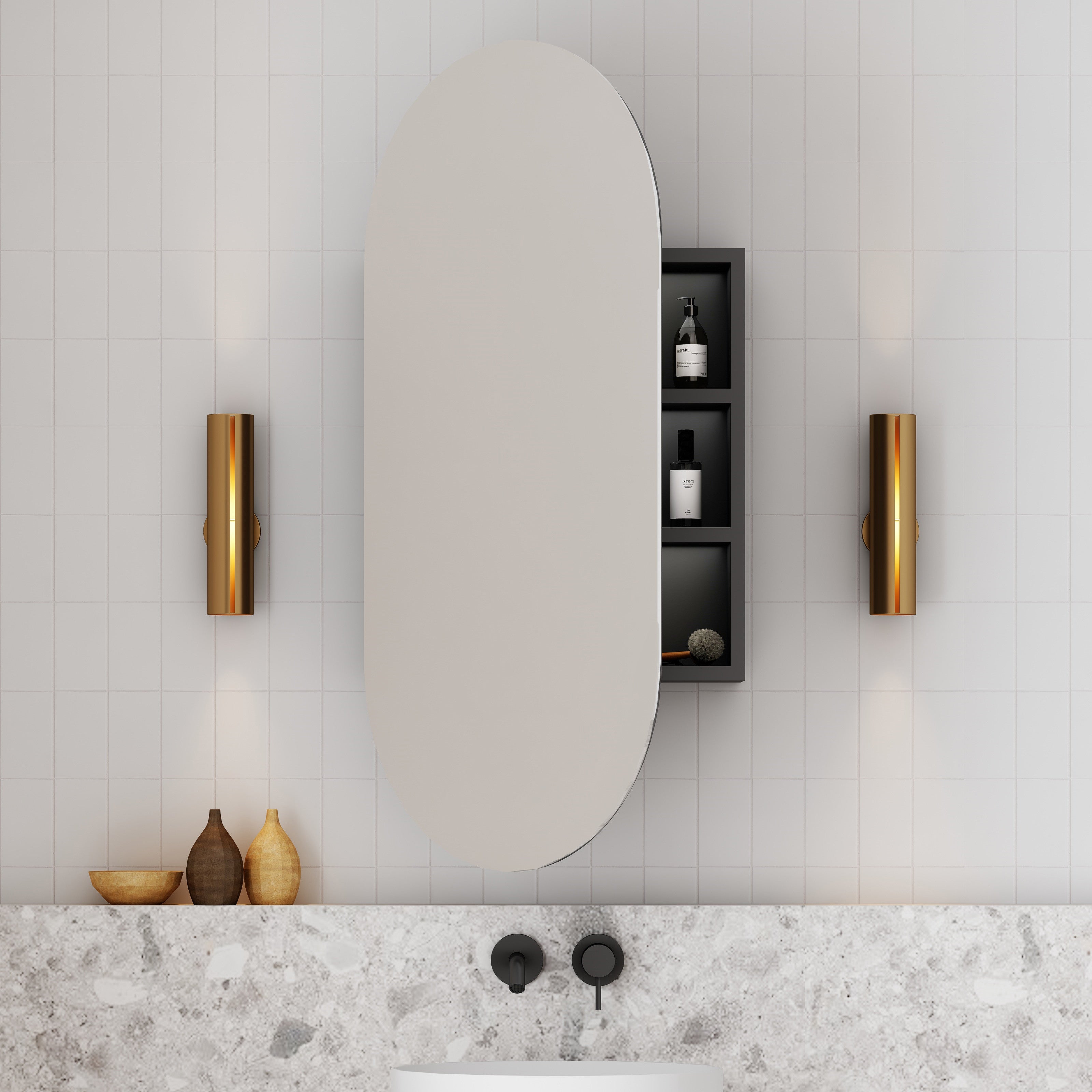 Cassa Design 450mm Elli Pill Shaving Cabinet