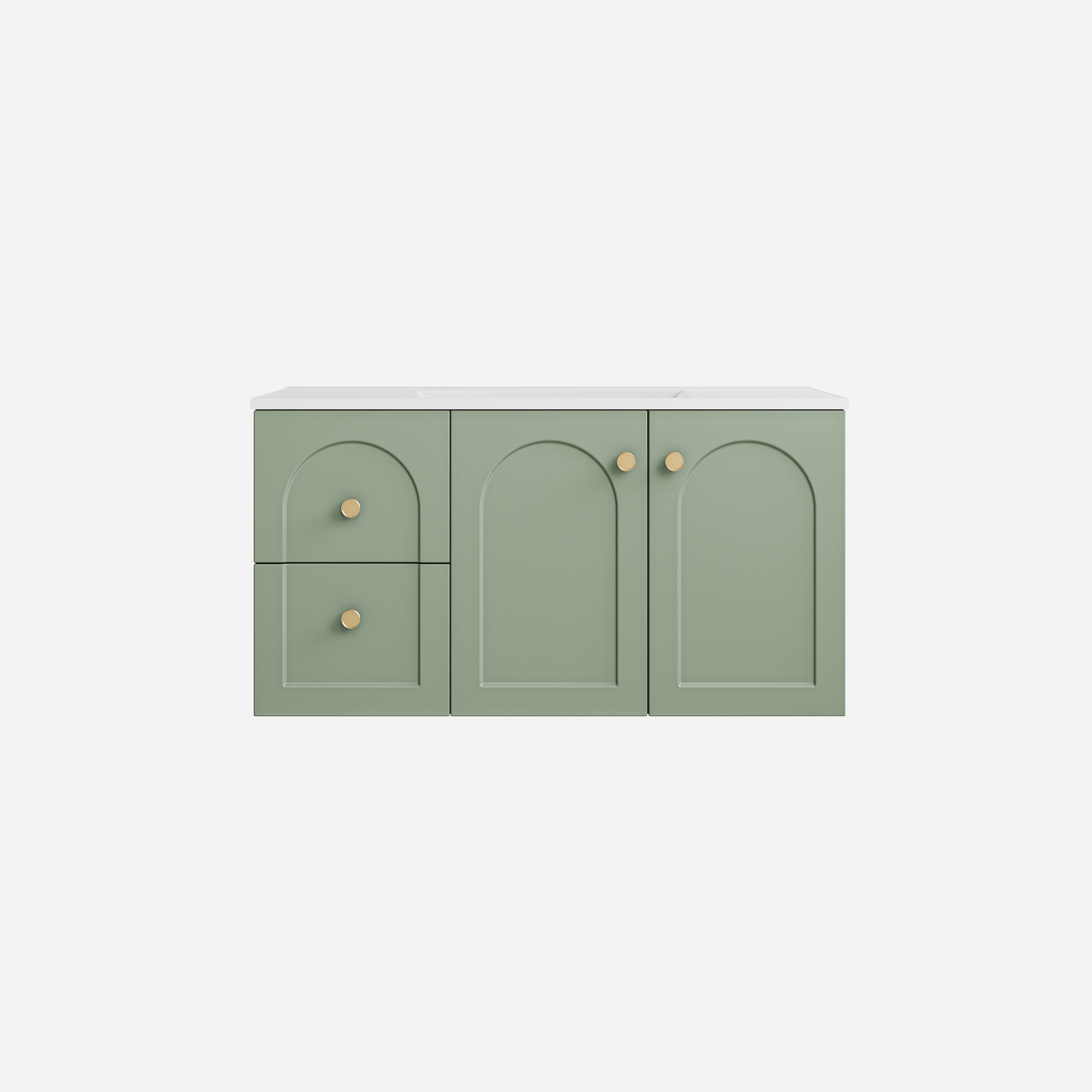 Lukka Chester 900mm Wall Hung Left-Hand Drawers Vanity Cabinet