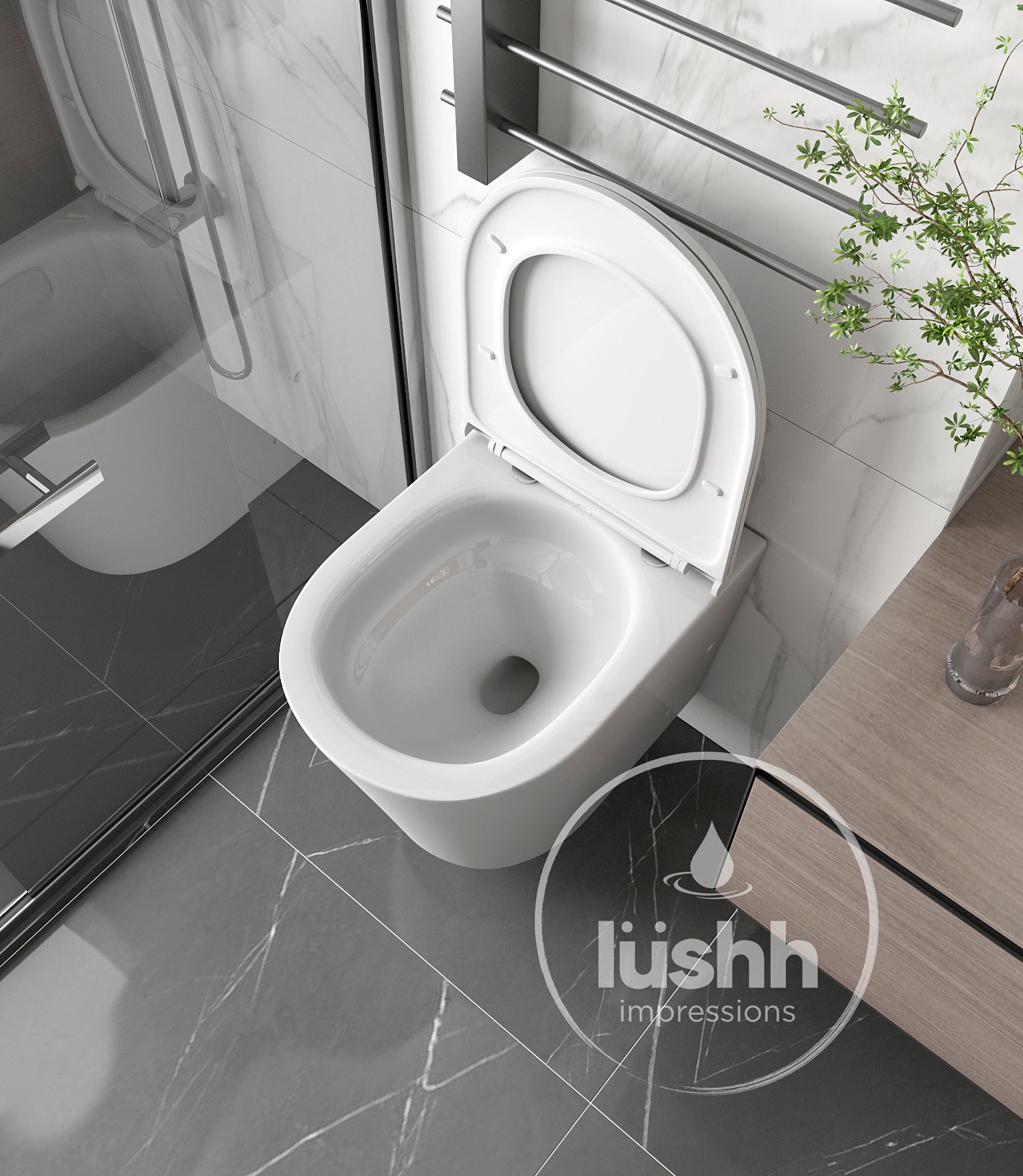 Lushh Frangi In-wall Wall Faced Pan LS-FR-WF-77