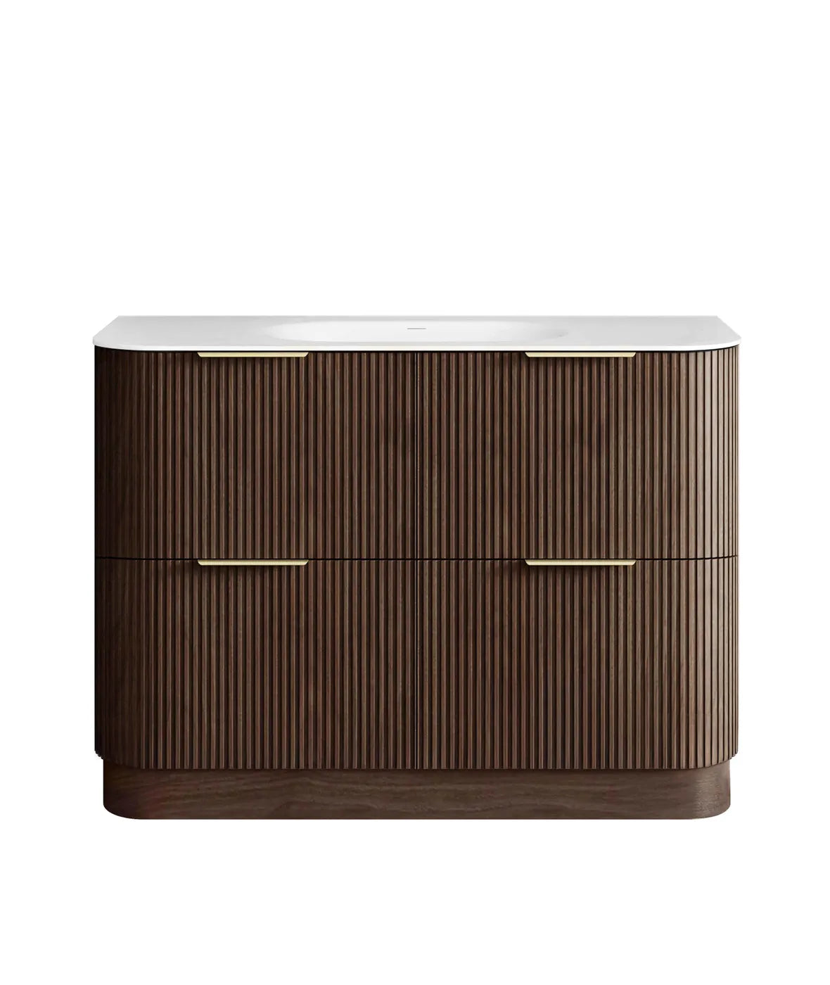 Otti 1200mm Havana Fluted Floorstanding Curve Vanity
