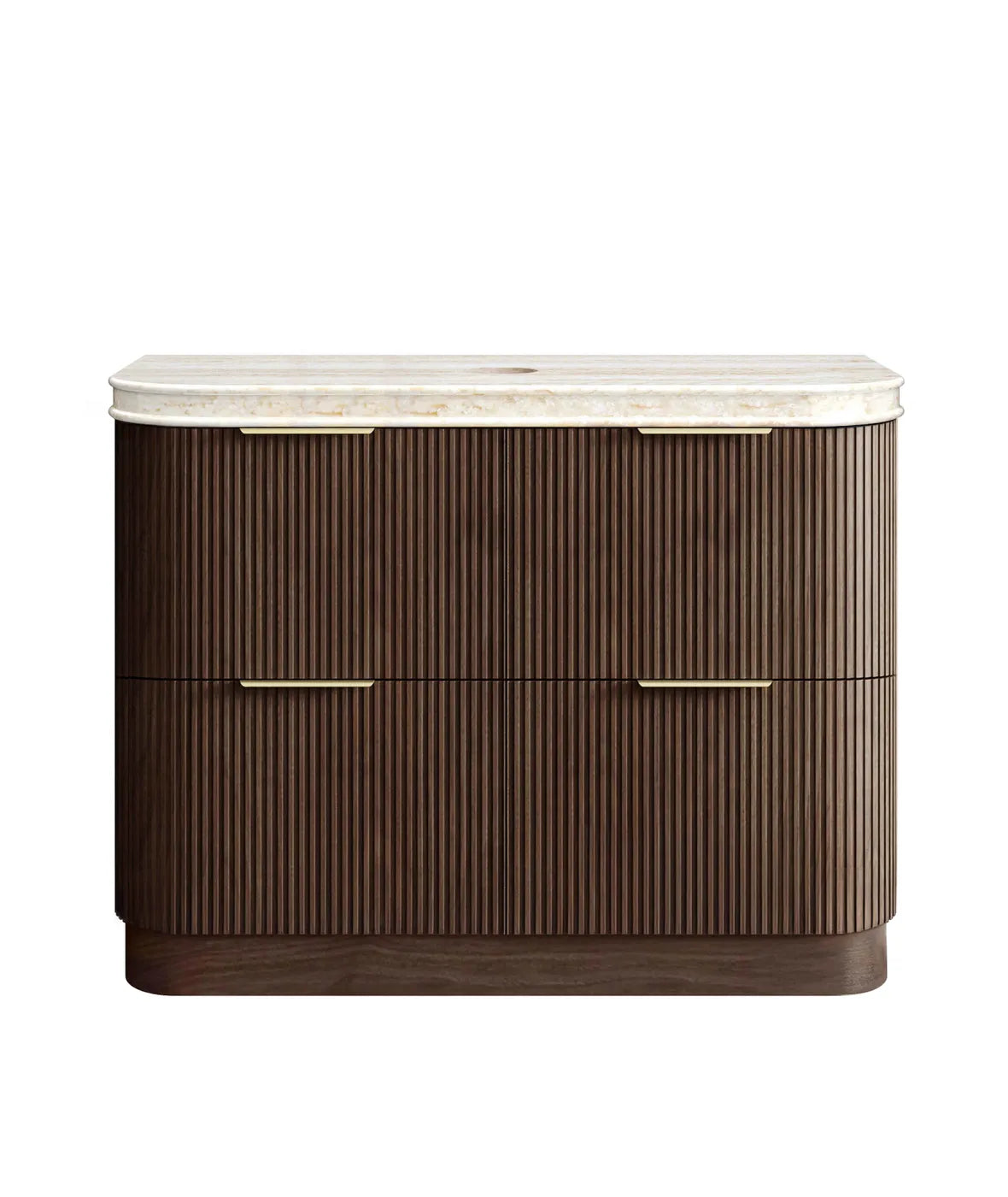 Otti 1200mm Havana Fluted Floorstanding Curve Vanity