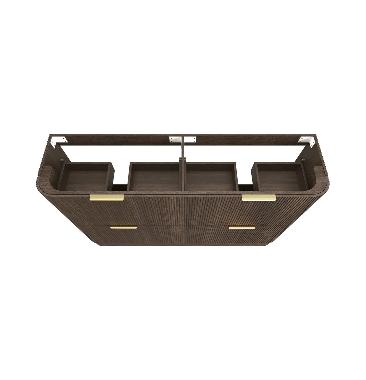 Otti 1200mm Havana Fluted Floorstanding Curve Vanity