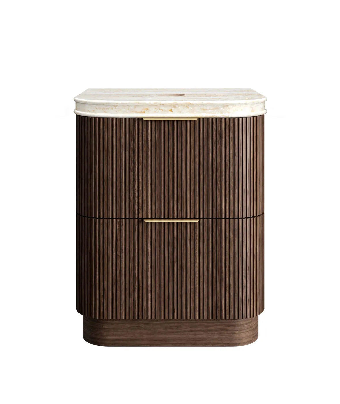 Otti 750mm Havana Fluted Floorstanding Curve Vanity
