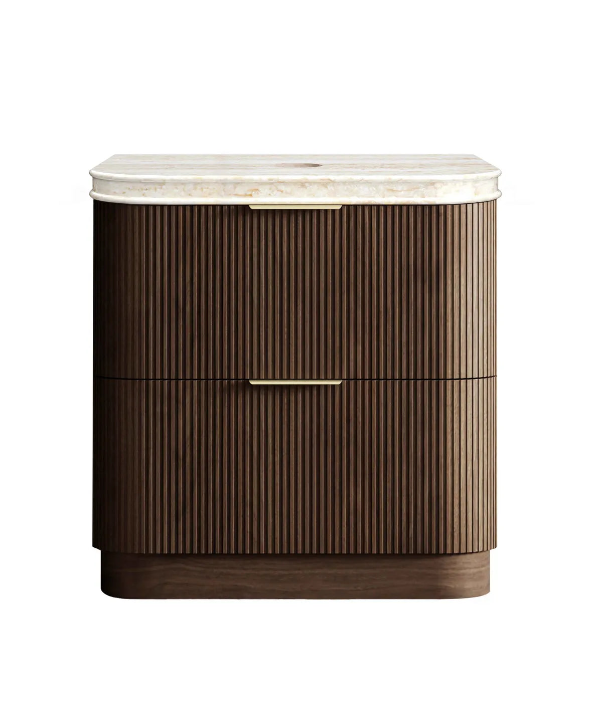 Otti 900mm Havana Fluted Floorstanding Curve Vanity