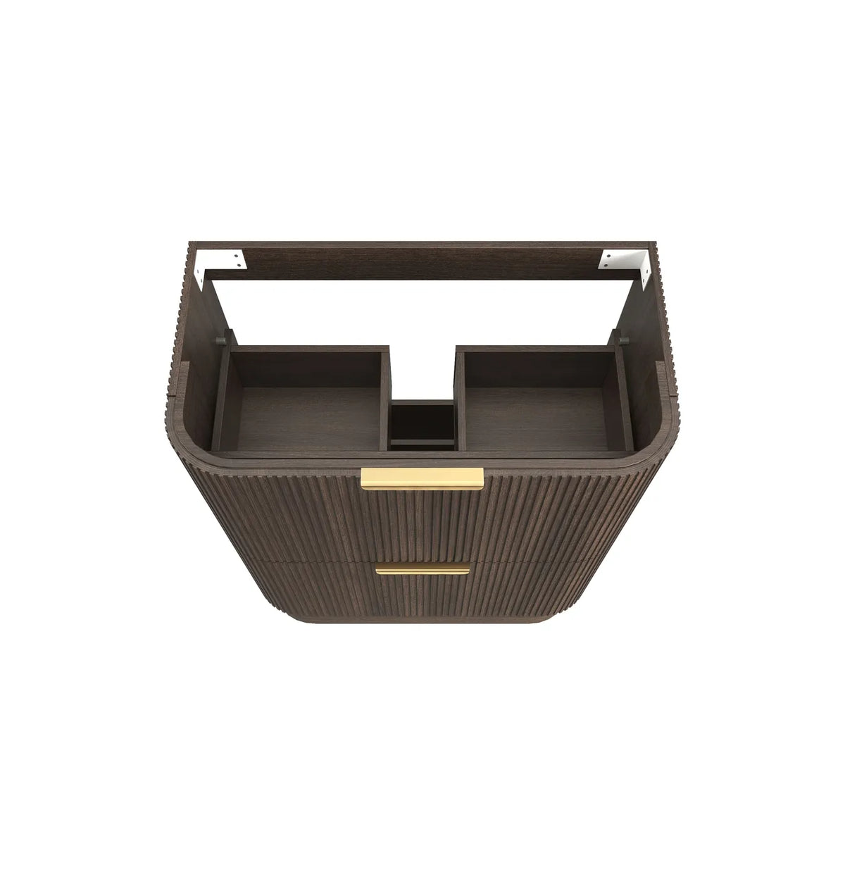 Otti 900mm Havana Fluted Floorstanding Curve Vanity