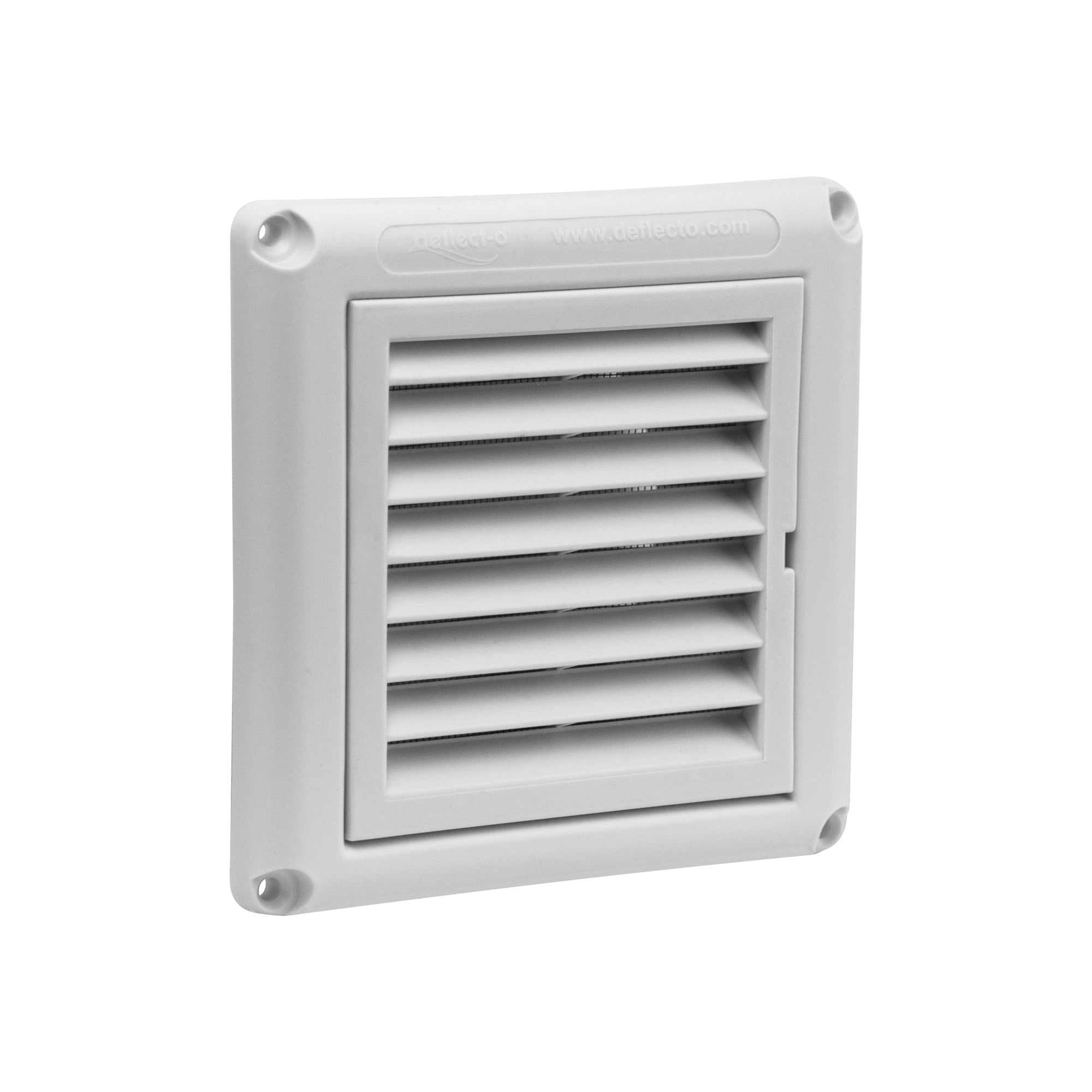 Deflector Fixed Grille Vent with Screen - Plastic