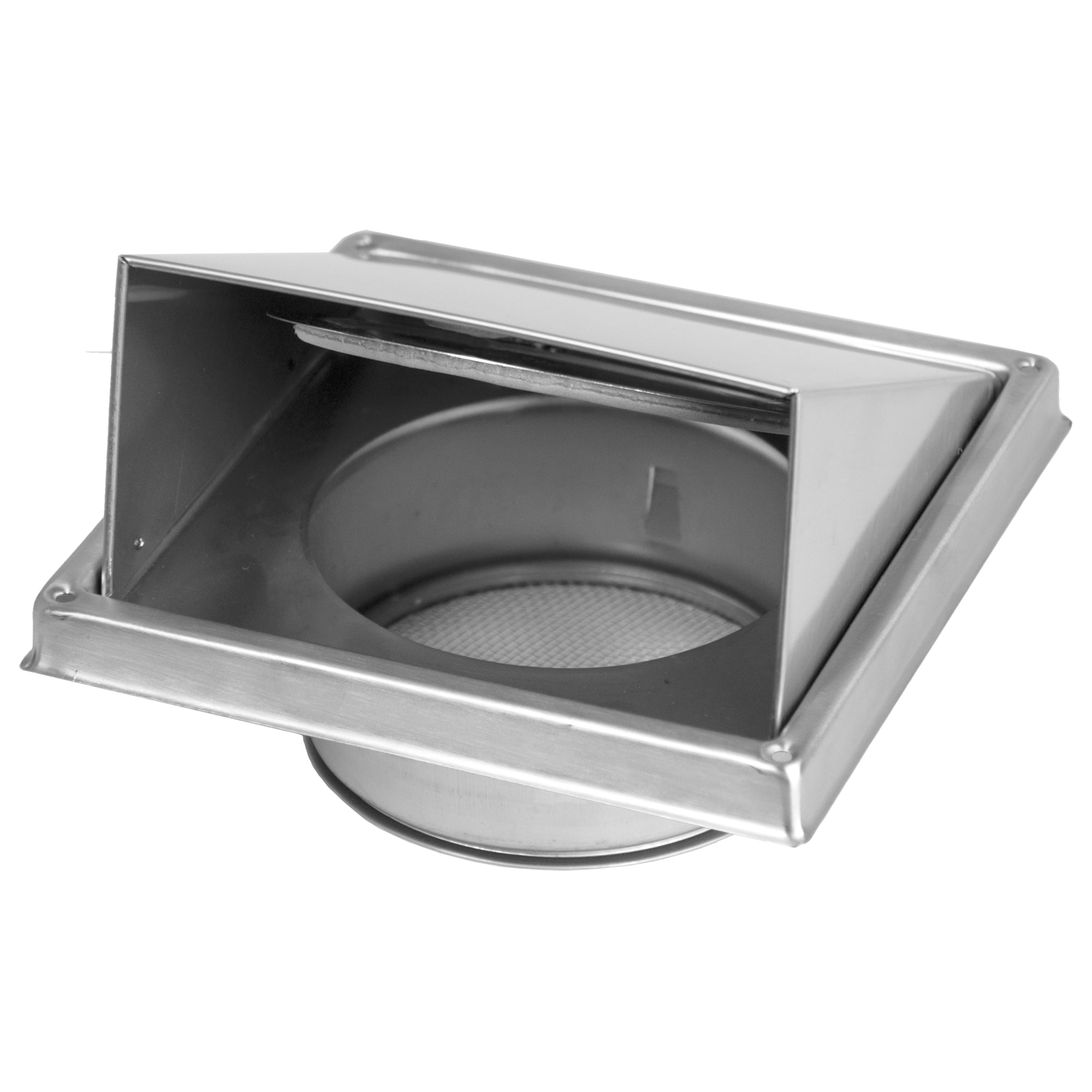 Deflector Hood Vent - Marine Grade Stainless Steel with Mesh Insert