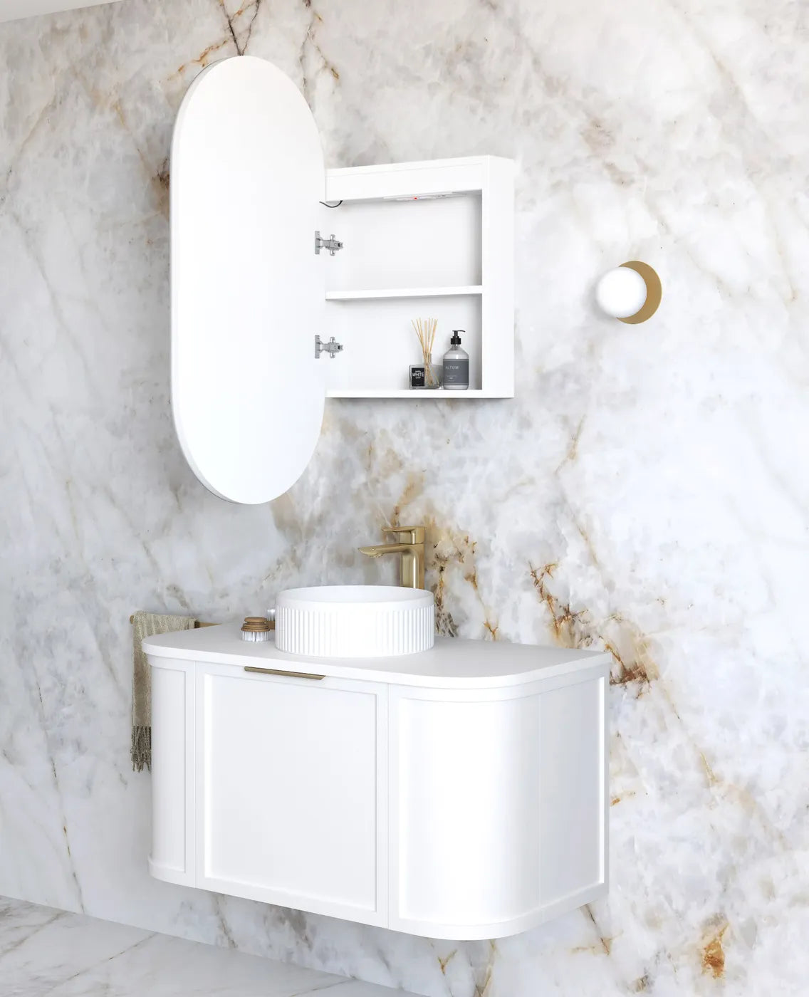 Otti LED Noosa Shaving Cabinet - Premium Edition LED-SOV9045-VP