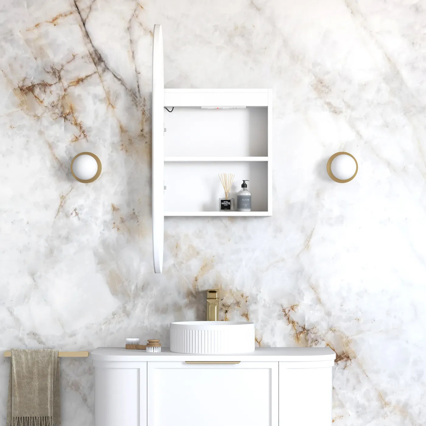 Otti LED Noosa Shaving Cabinet - Premium Edition LED-SOV9045-VP