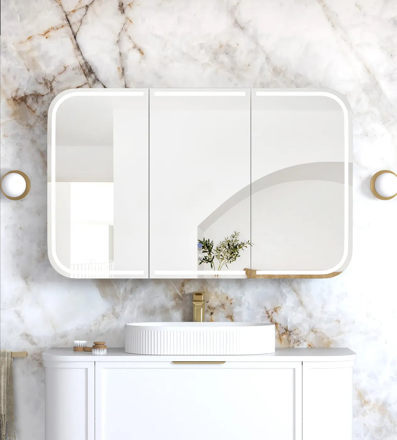 Otti LED Newport Shaving Cabinet - Premium Edition LED-SSQ1275-VP