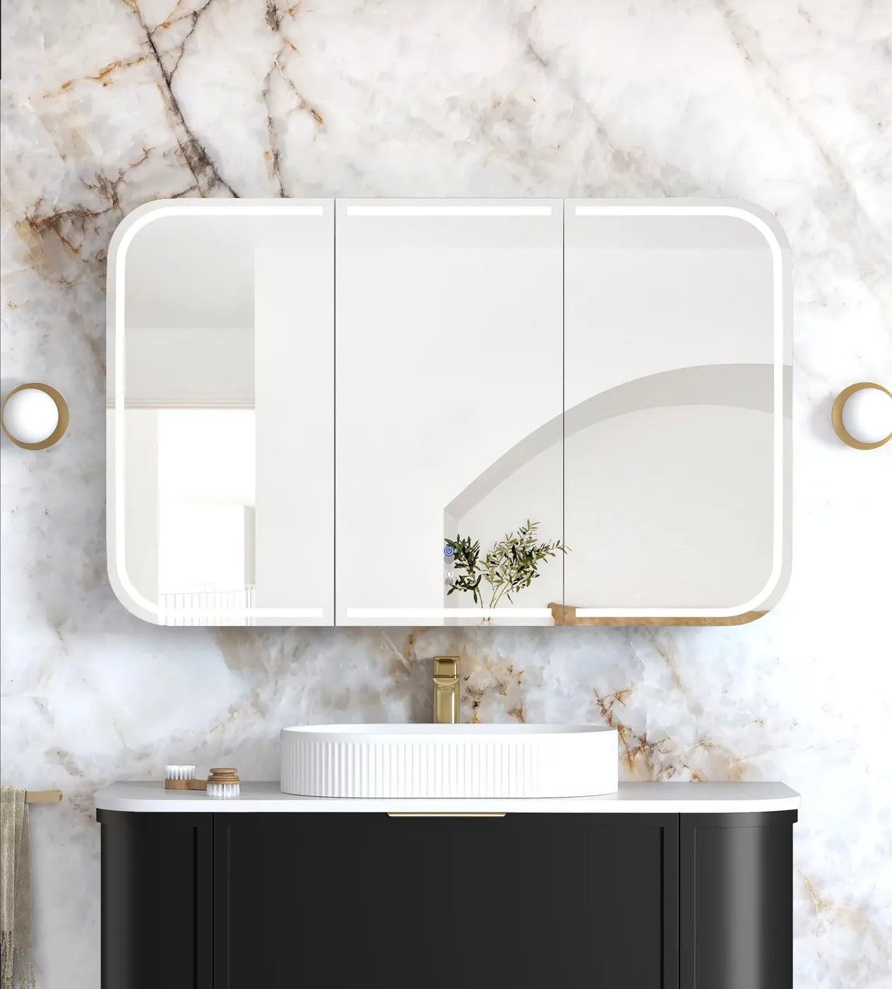 Otti LED Newport Shaving Cabinet - Premium Edition LED-SSQ1275-VP