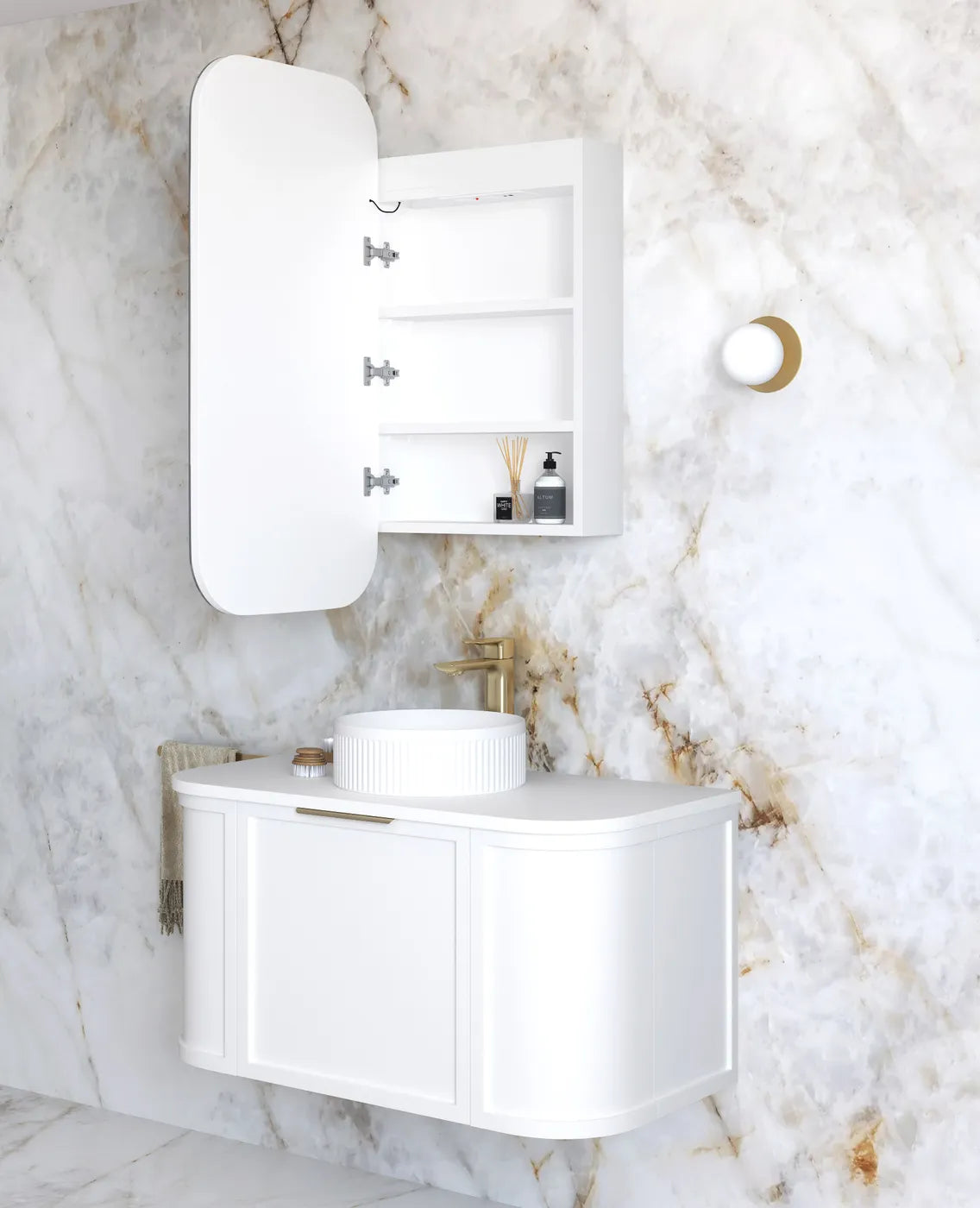 Otti LED Newport Shaving Cabinet - Premium Edition LED-SSQ9045-VP