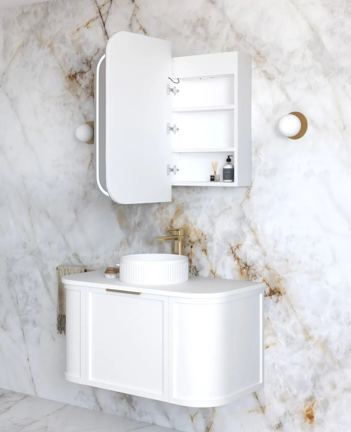 Otti LED Newport Shaving Cabinet - Premium Edition LED-SSQ9075-VP