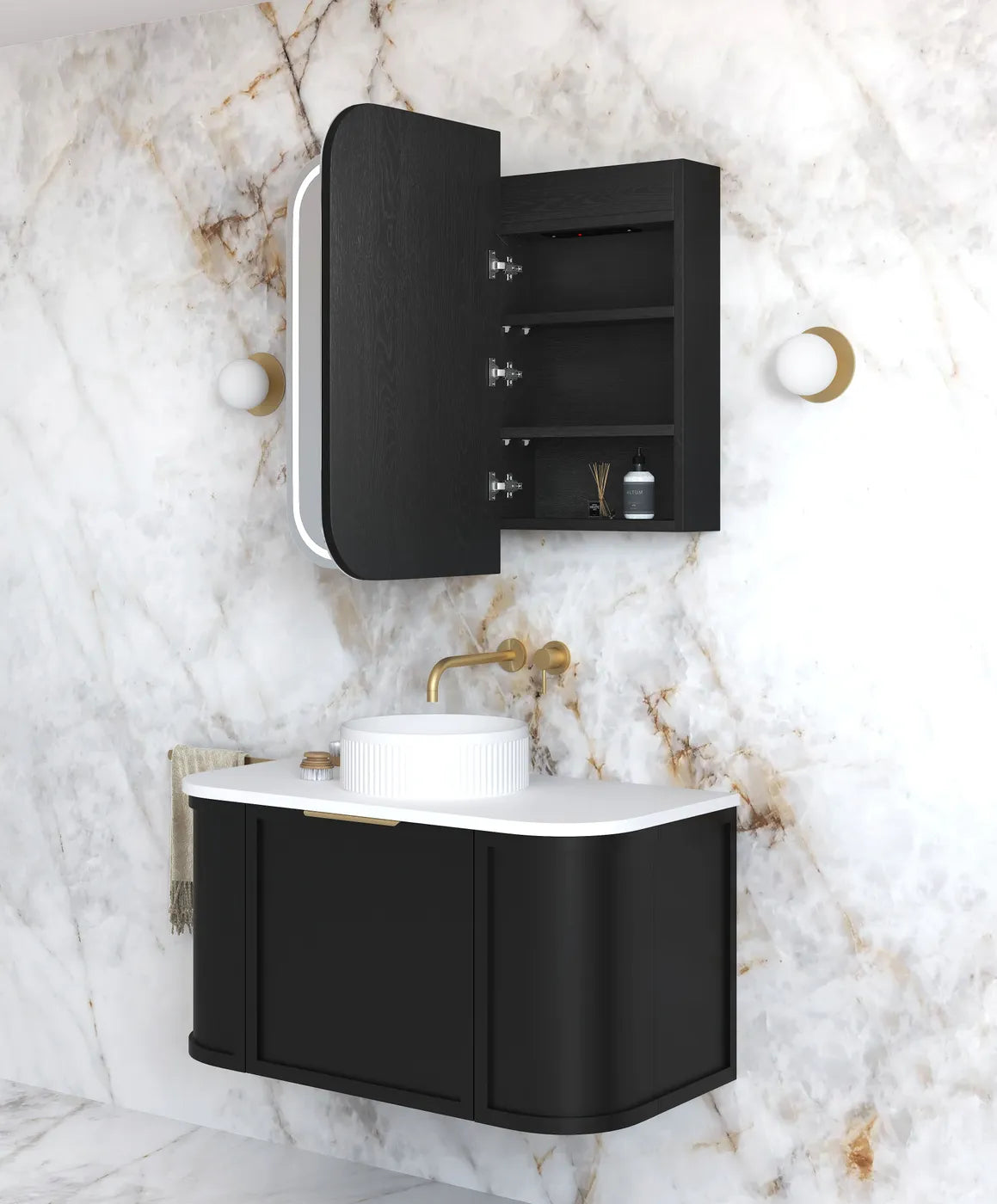 Otti LED Newport Shaving Cabinet - Premium Edition LED-SSQ9075-VP