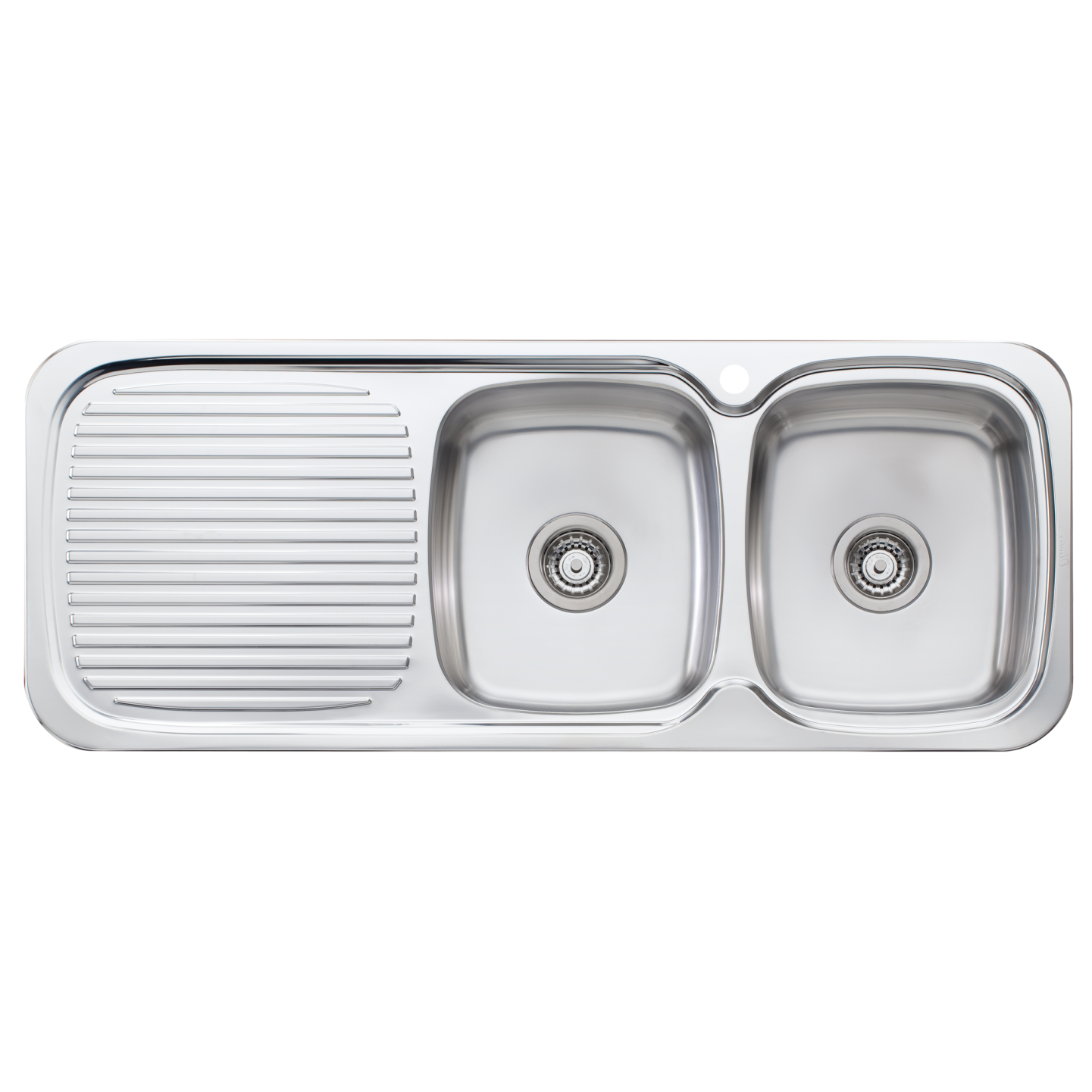 Oliveri Lakeland Double Right Hand Bowl Sink with Drainer LL157