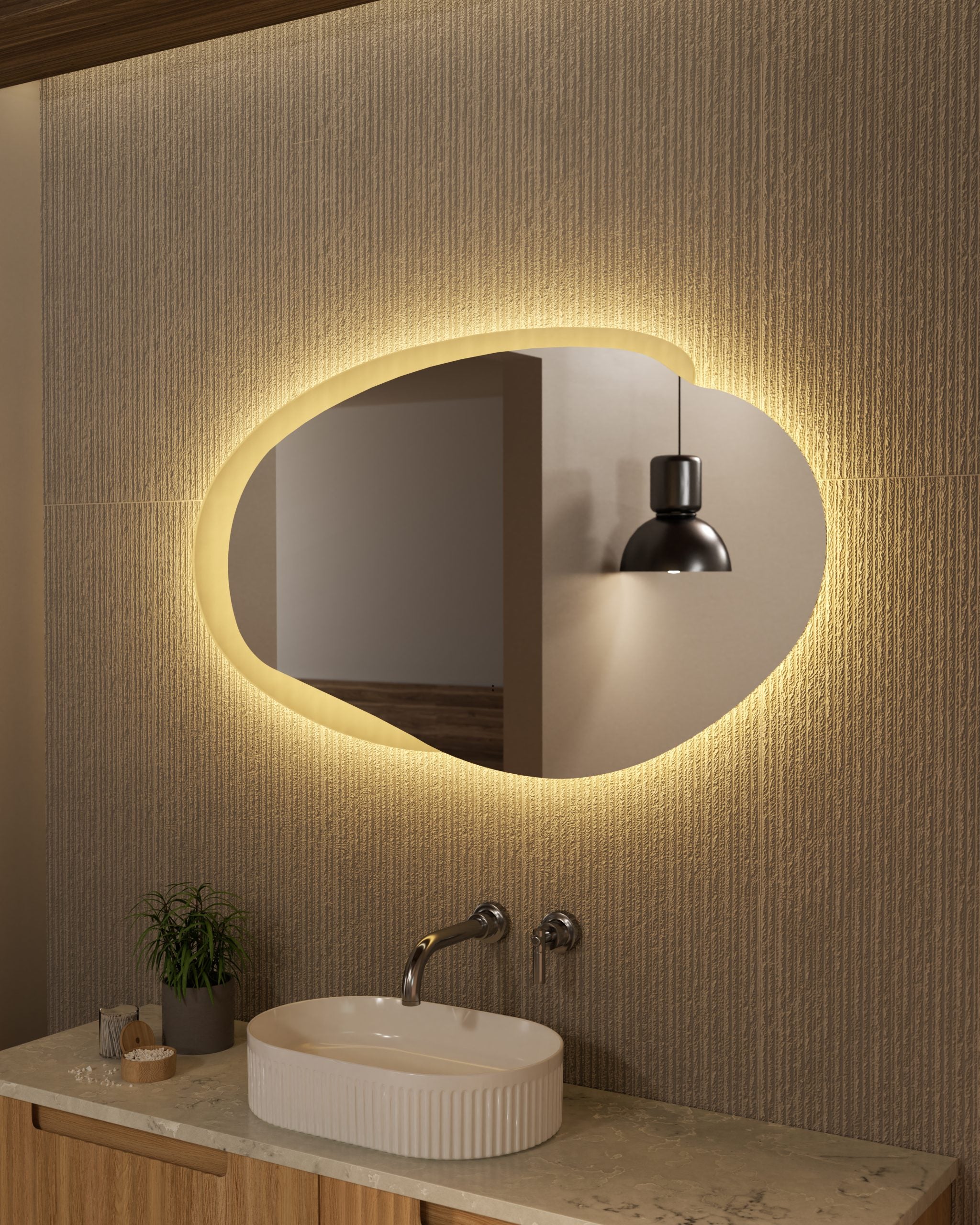 Aulic Evanston 1100/1300mm LED Mirror