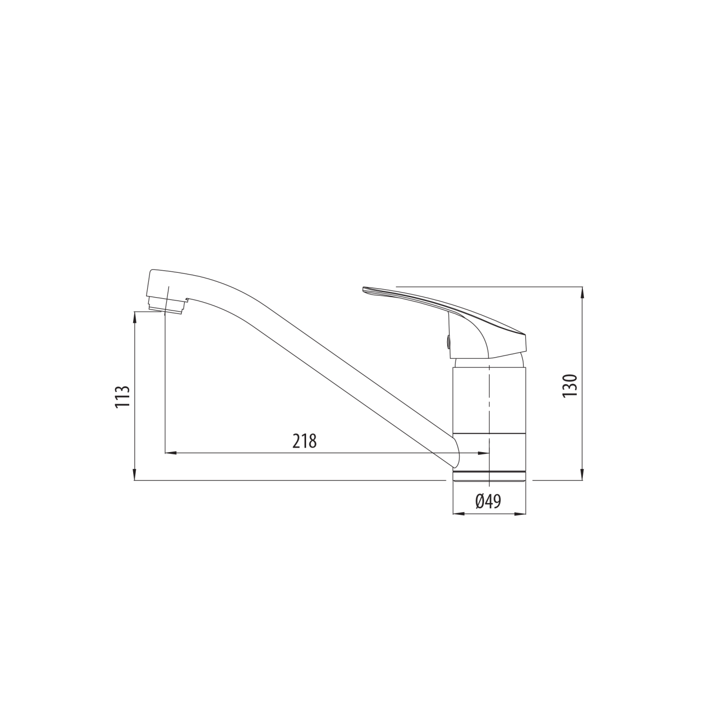 Oliveri London Single Lever Mixer
