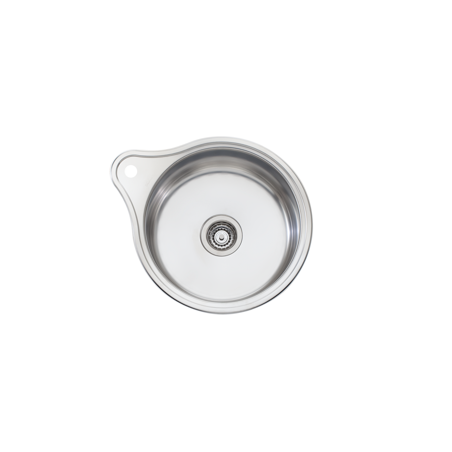 Oliveri Solitaire Round Bowl Sink with Tap Landing LR515