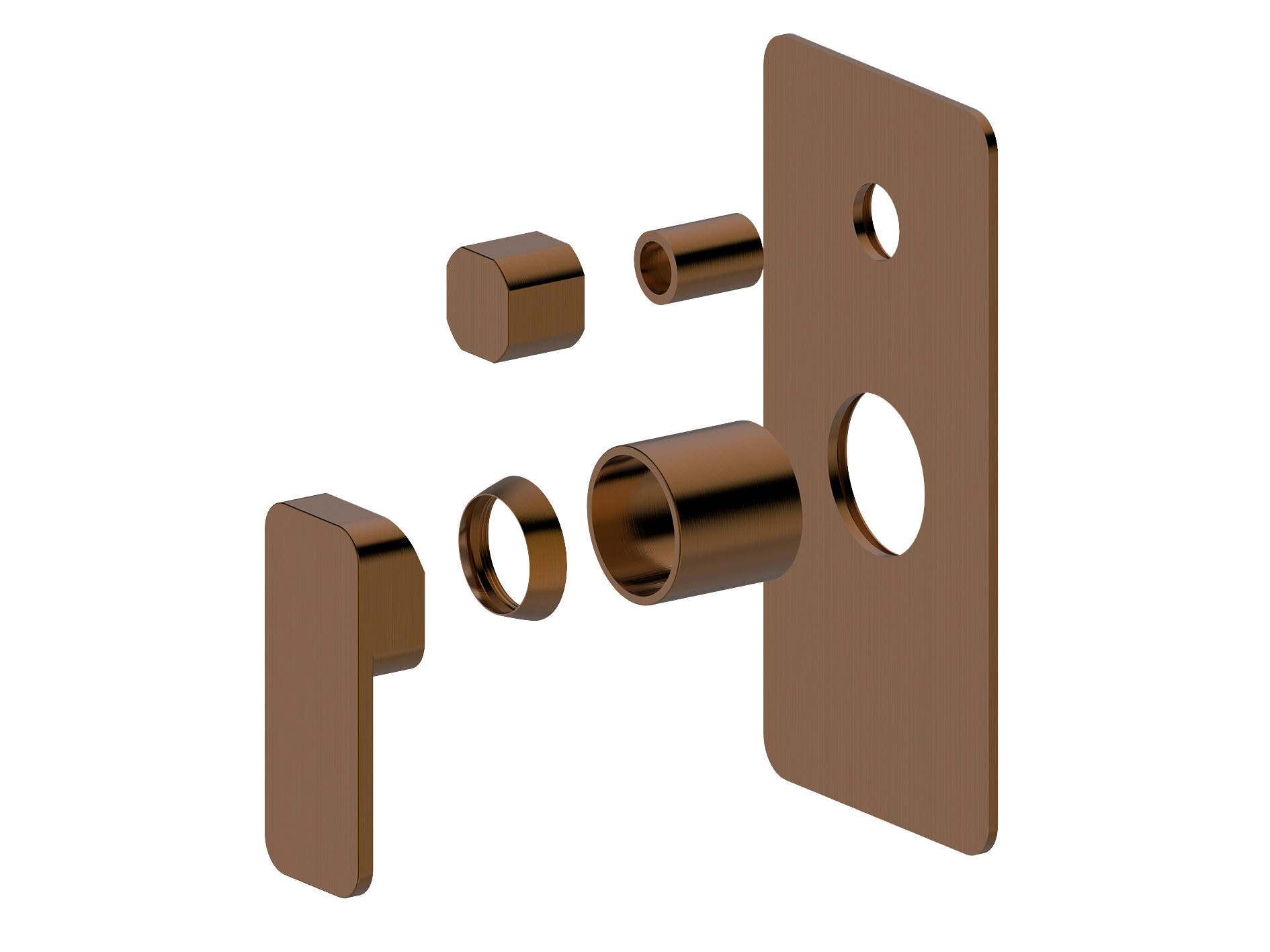Lushh Aspen Wall Shower/Bath Diverter Mixer LS-AP-304