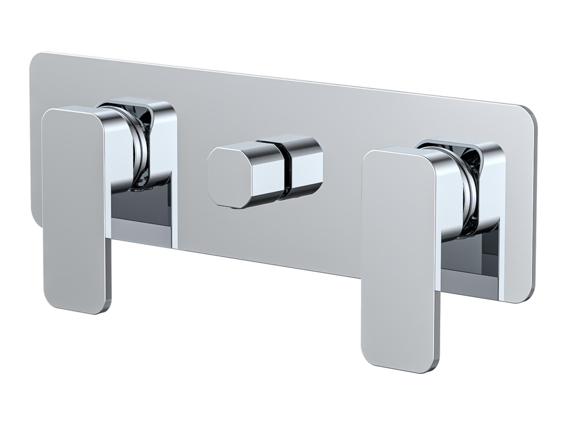 Aspen Twin Shower / Bath Mixer with Centre Diverter LS-AP-308