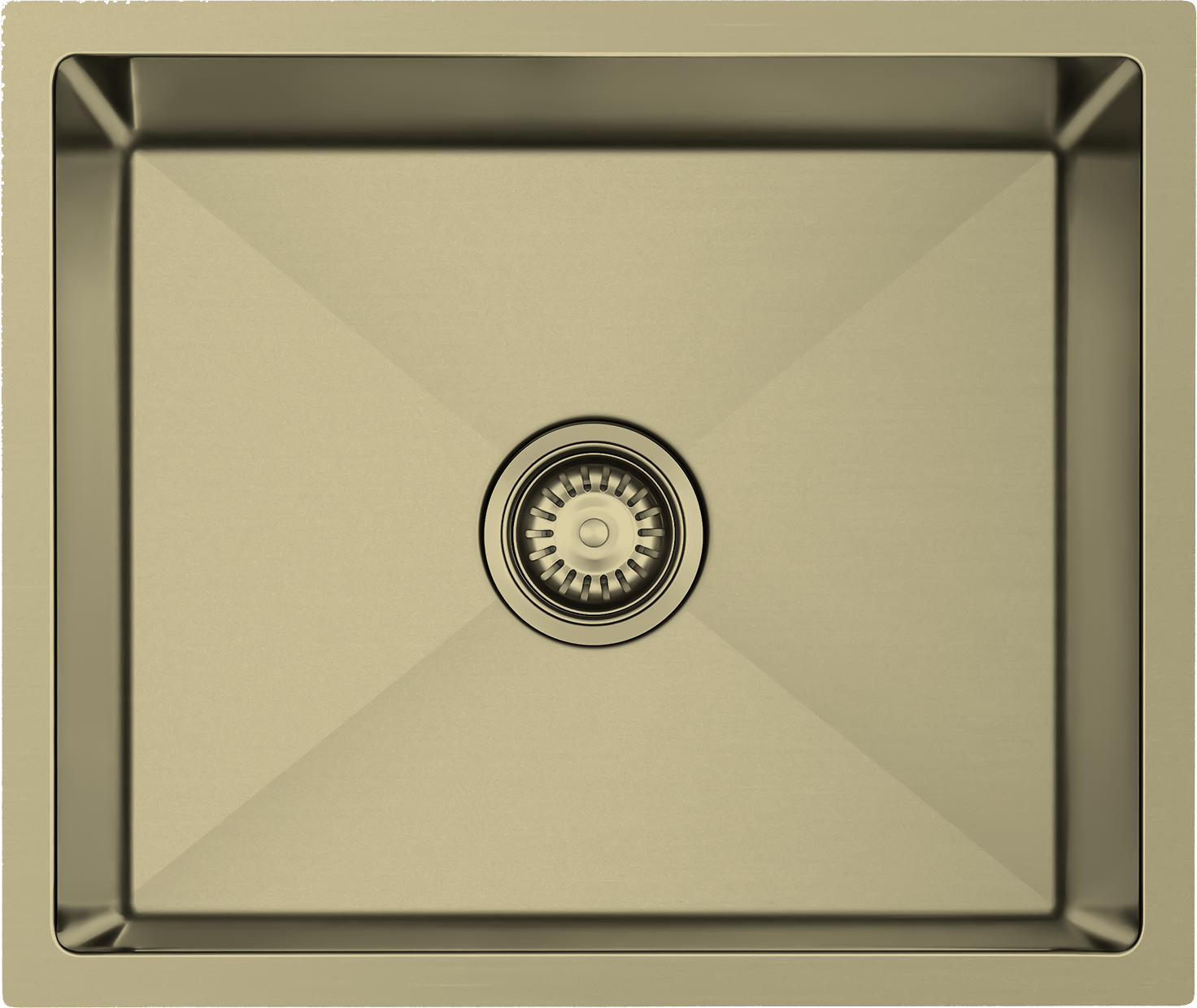 BUK Single Bowl Sink Brushed Gold JKR54-BG