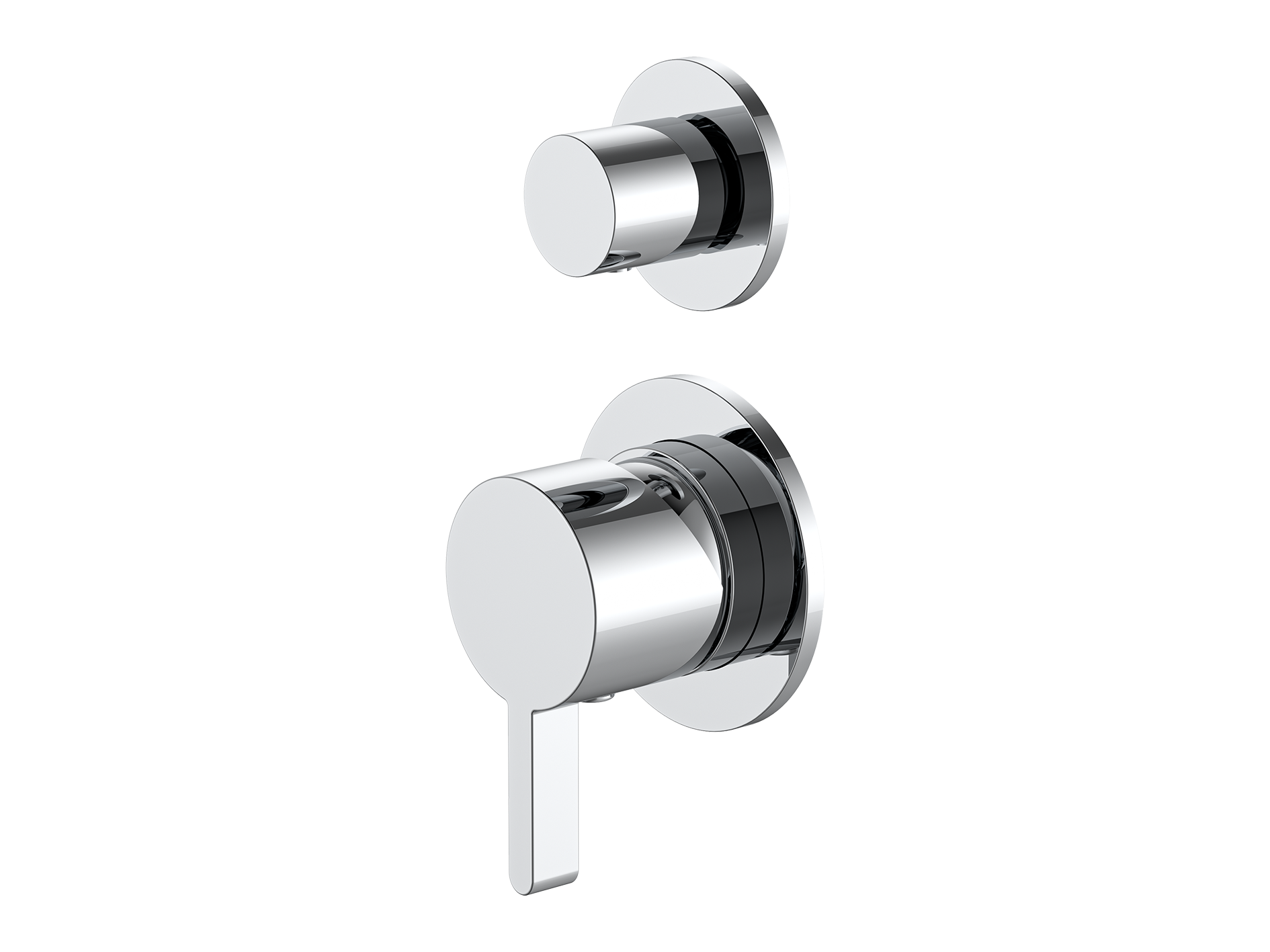 Lotus Wall Diverter Shower/Bath Mixer Separate Plates LS-LO-304