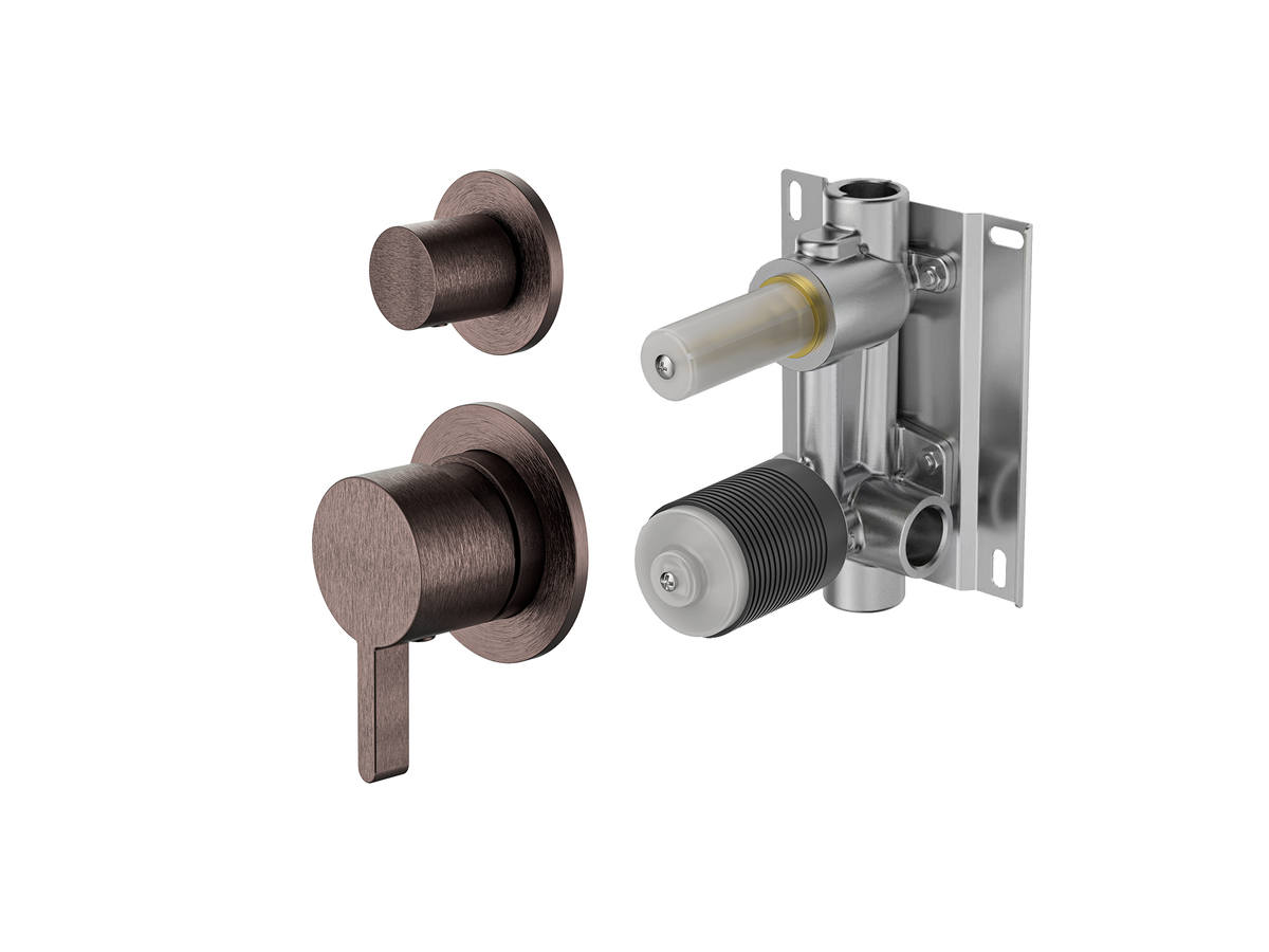 Lotus Horizontal Wall Diverter Shower/Bath Mixer Separate Plates LS-LO-304 / 306