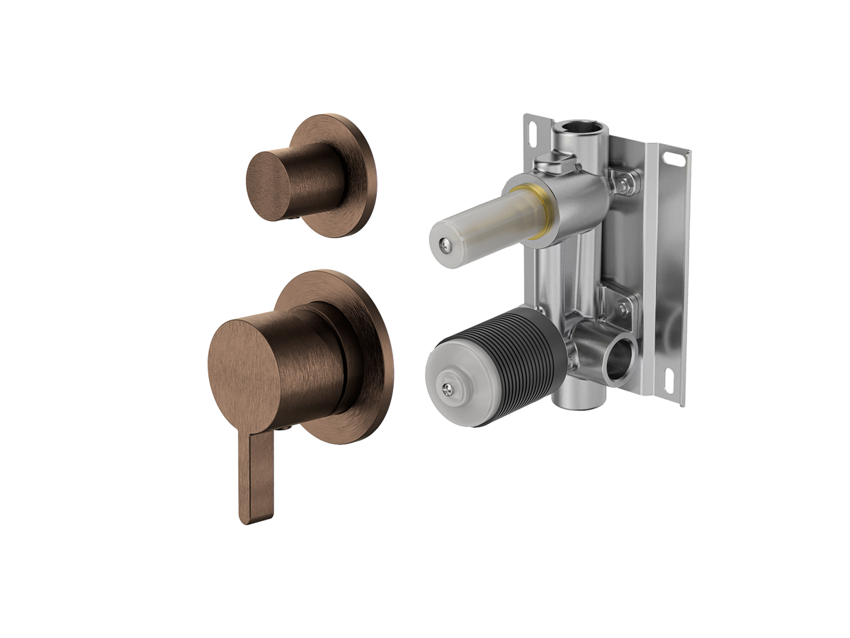 Lotus Horizontal Wall Diverter Shower/Bath Mixer Separate Plates LS-LO-304 / 306