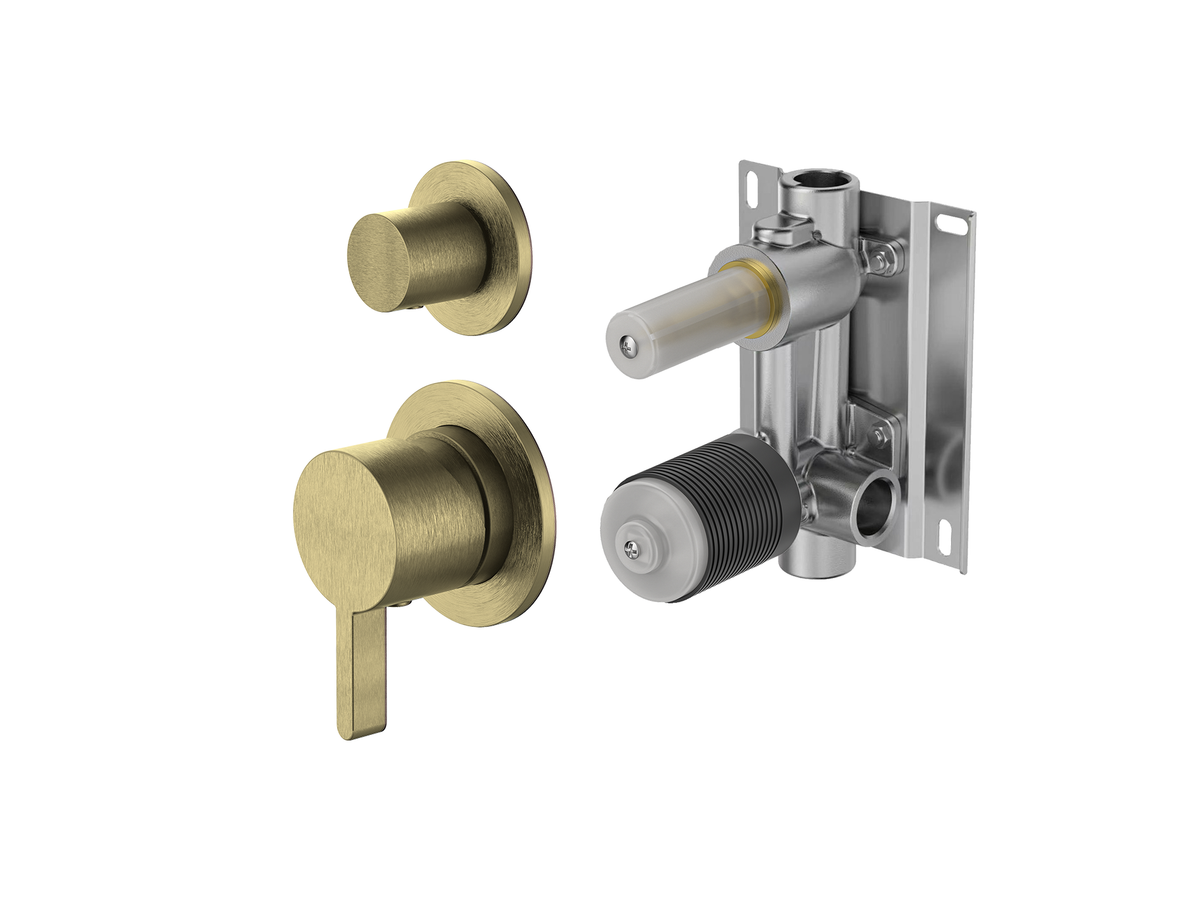 Lotus Horizontal Wall Diverter Shower/Bath Mixer Separate Plates LS-LO-304 / 306