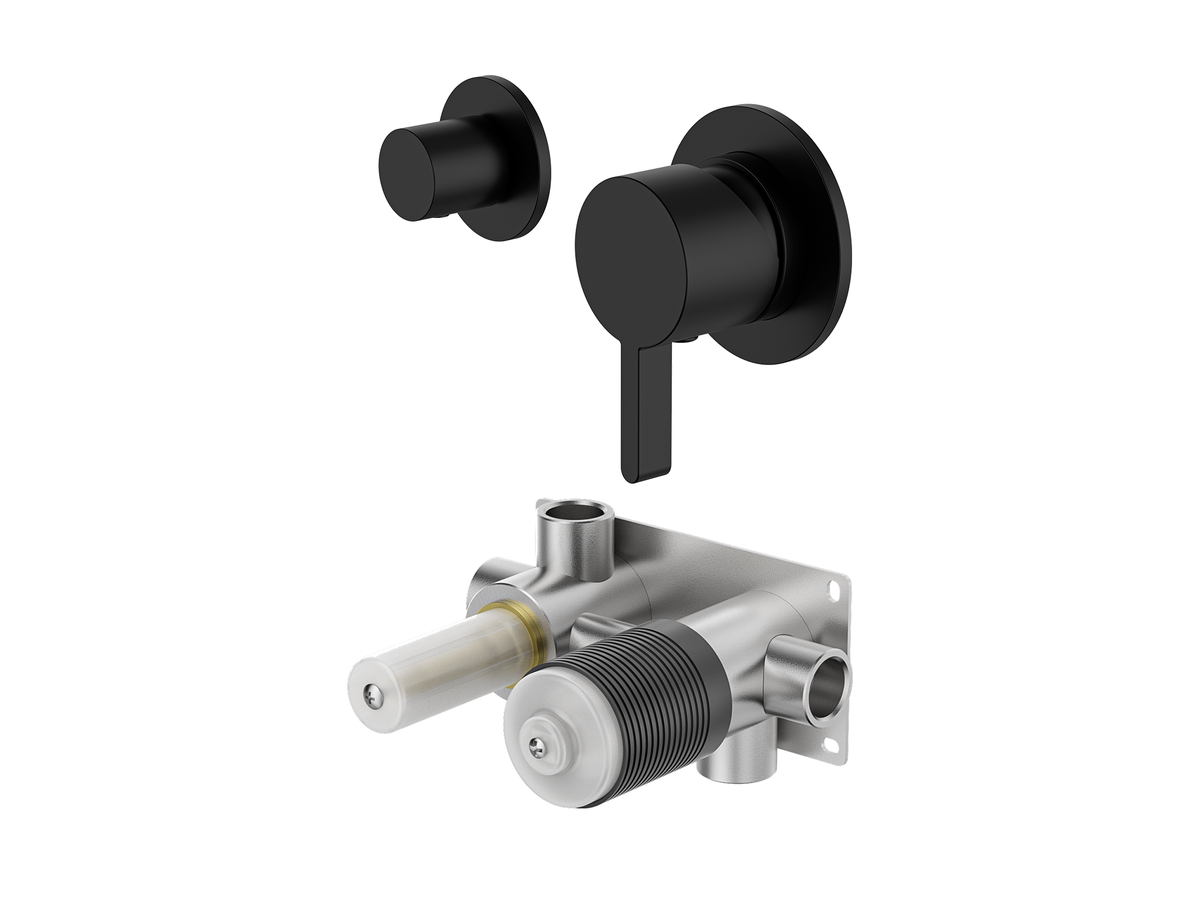 Lotus Horizontal Wall Diverter Shower/Bath Mixer Separate Plates LS-LO-304 / 306