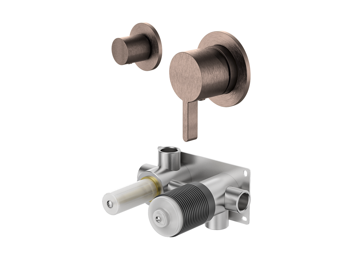 Lotus Horizontal Wall Diverter Shower/Bath Mixer Separate Plates LS-LO-304 / 306