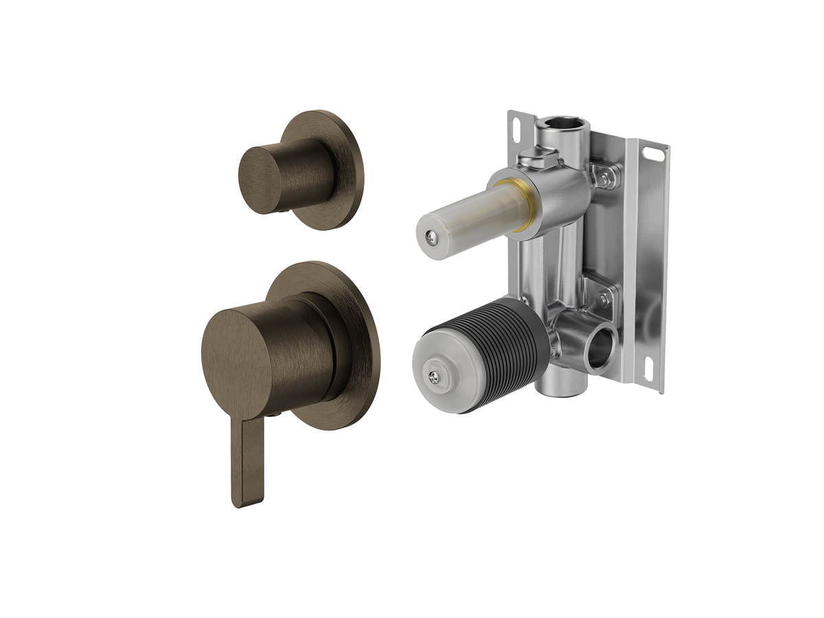 Lotus Horizontal Wall Diverter Shower/Bath Mixer Separate Plates LS-LO-304 / 306