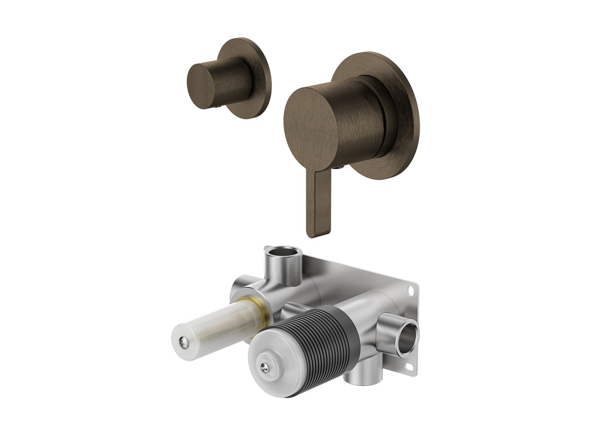 Lotus Horizontal Wall Diverter Shower/Bath Mixer Separate Plates LS-LO-304 / 306
