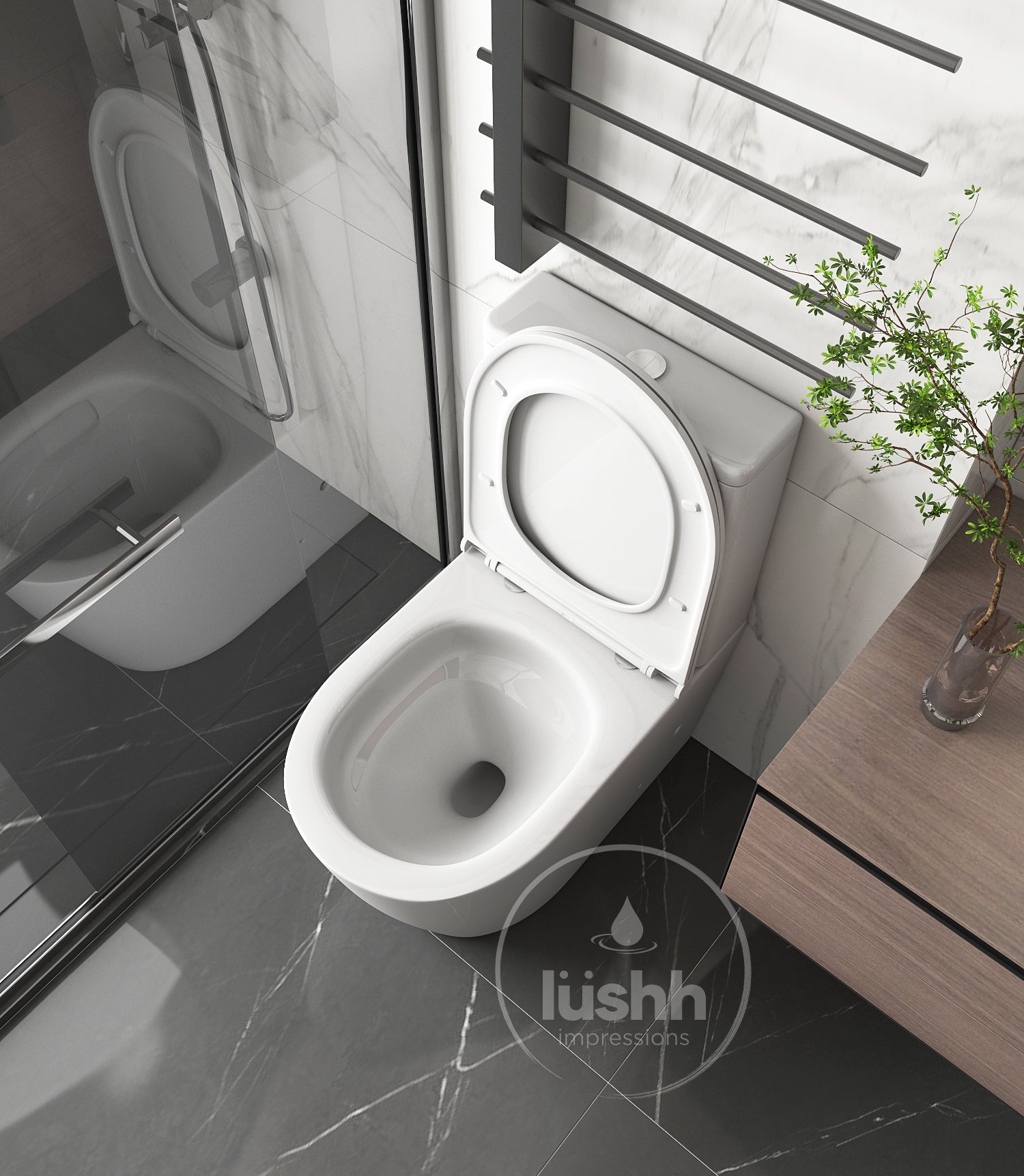Lushh Lotus Accessible Back To Wall Toilet Suite LS-LO-BTW-88