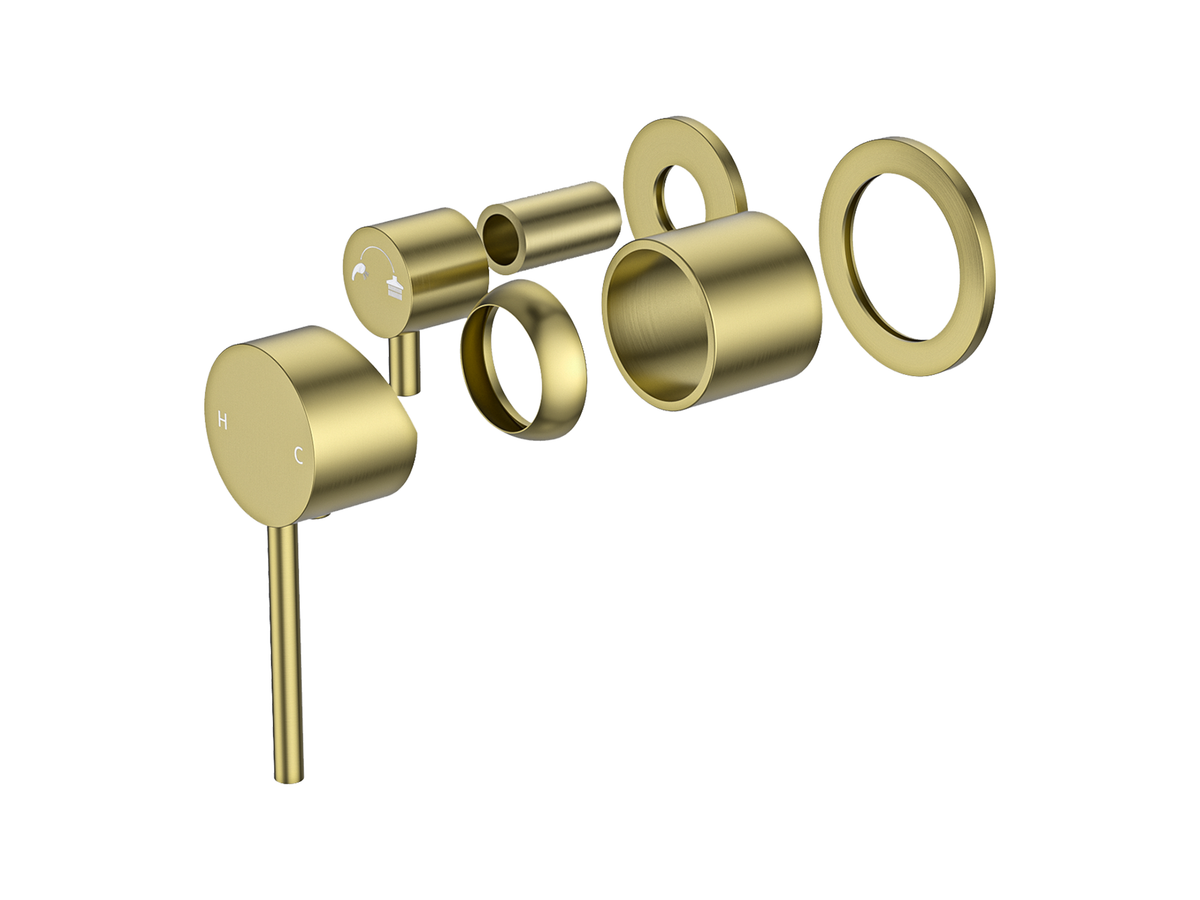 Maple Wall Diverter Shower/Bath Mixer Separate Plates