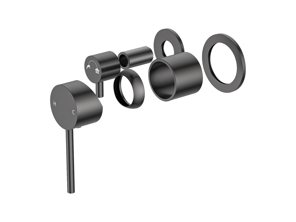 Maple Wall Diverter Shower/Bath Mixer Separate Plates