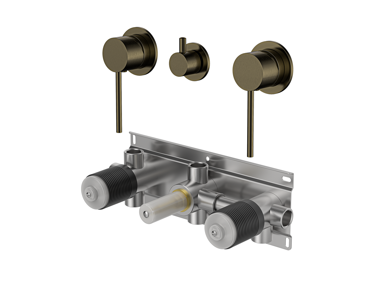 Maple Twin Shower / Bath Mixer with Centre Diverter LS-MP-308
