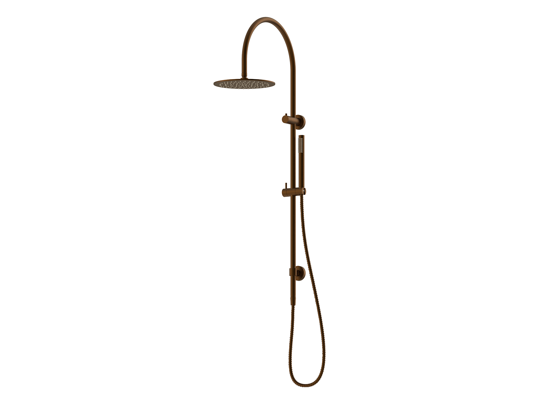 Lushh Maple Round Gooseneck Twin Shower II LS-MP-TSR1HG-V2