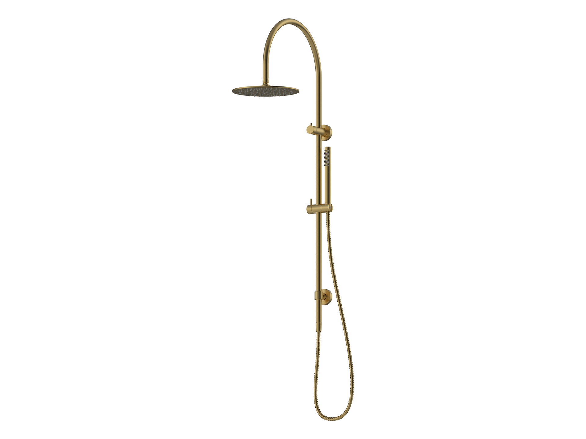 Lushh Maple Round Gooseneck Twin Shower II LS-MP-TSR1HG-V2