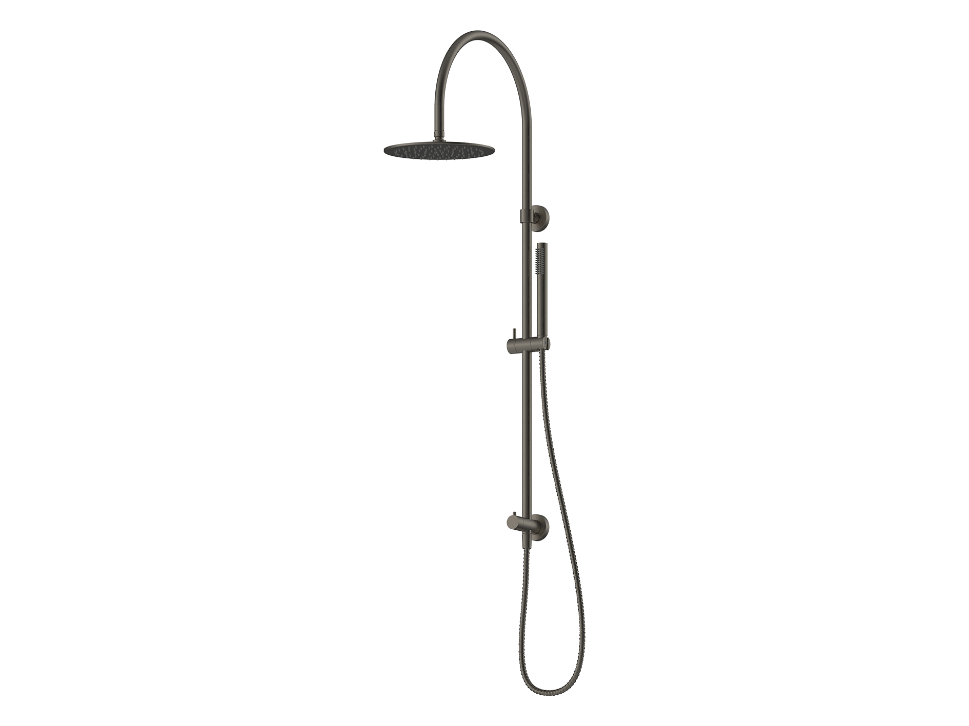 Lushh Maple Round Gooseneck Twin Shower II LS-MP-TSR1HG-V2