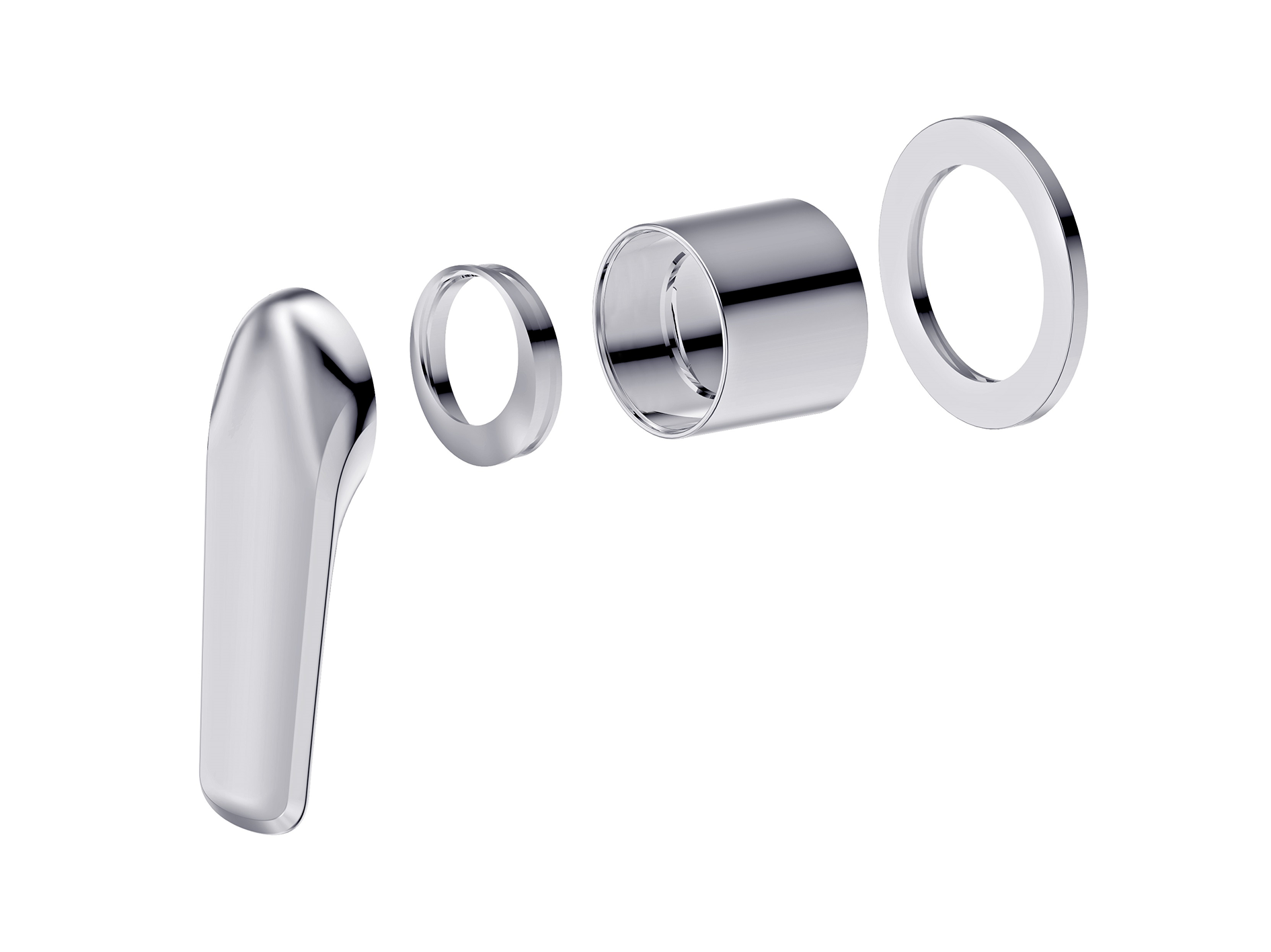 Lushh Sequoia Wall Shower/Bath Mixer Round Plate LS-SQ-303R