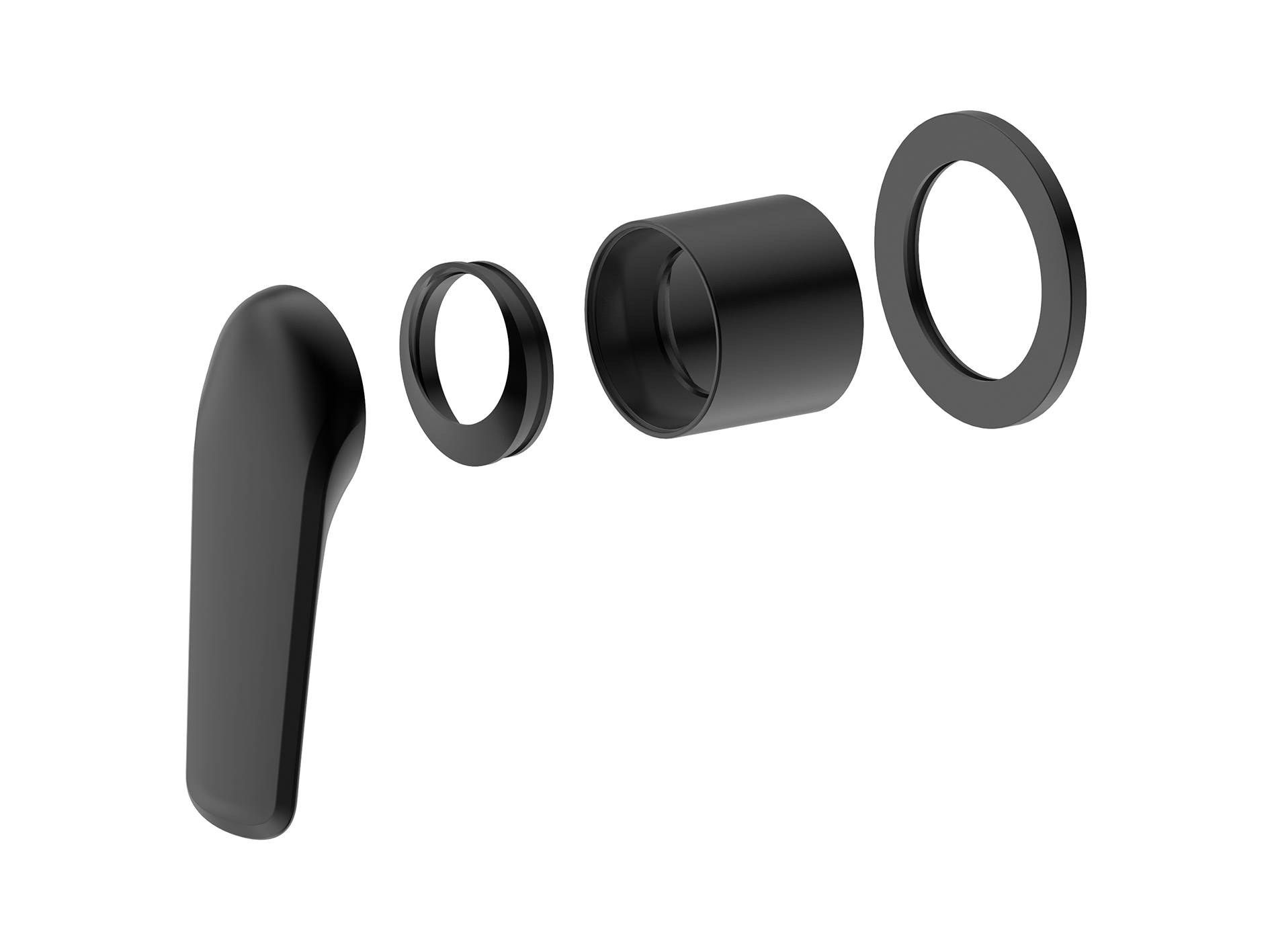 Lushh Sequoia Wall Shower/Bath Mixer Round Plate LS-SQ-303R