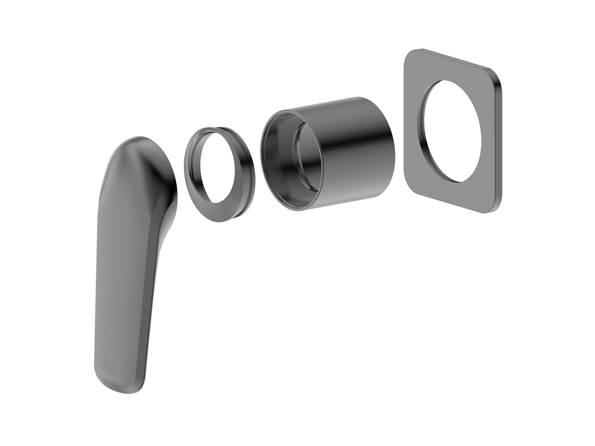 Lushh Sequoia Wall Shower/Bath Mixer Square Plate LS-SQ-303S