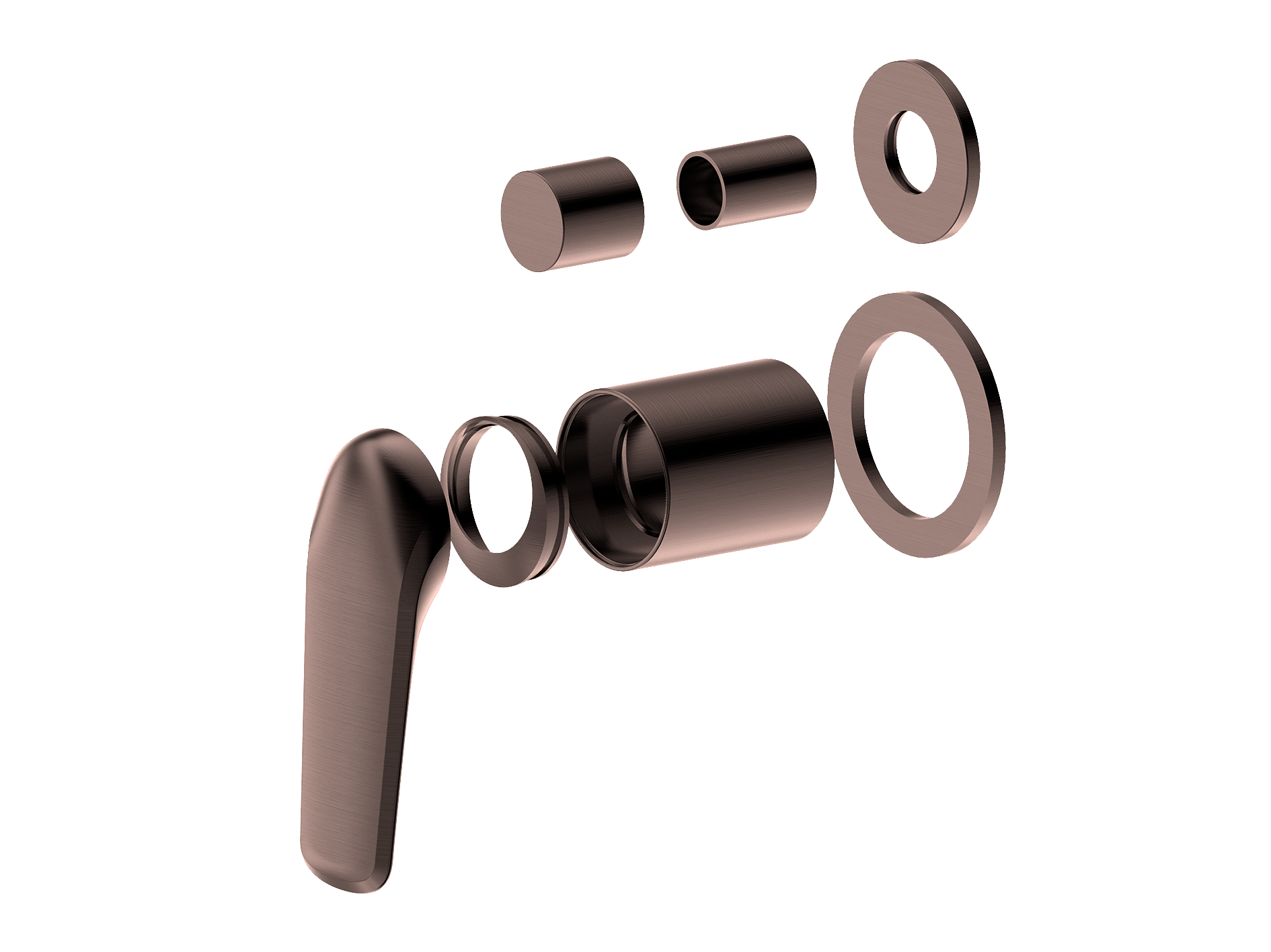 Lushh Sequoia Wall Shower/Bath Diverter Mixer Round Plate LS-SQ-304R