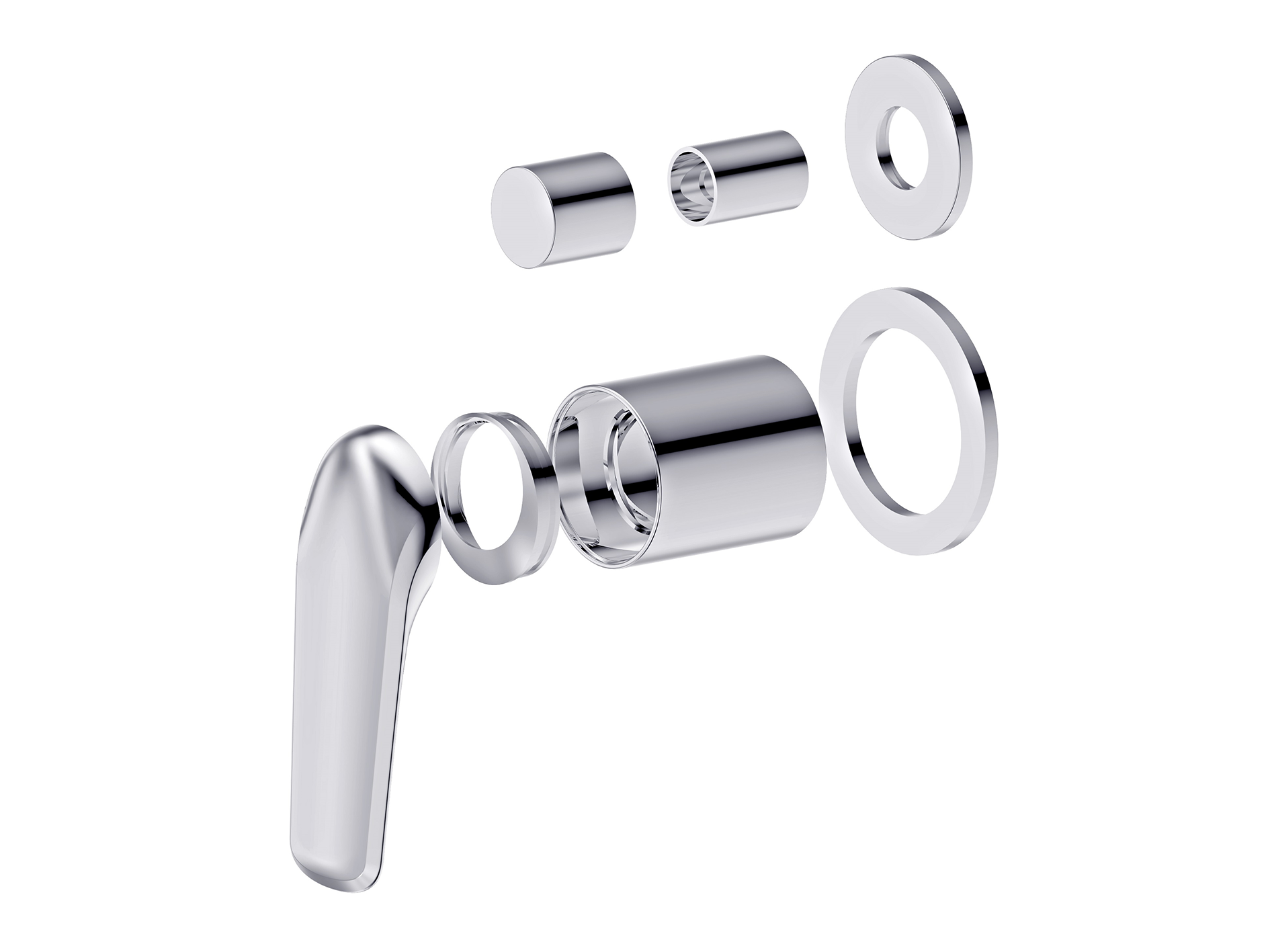 Lushh Sequoia Wall Shower/Bath Diverter Mixer Round Plate LS-SQ-304R