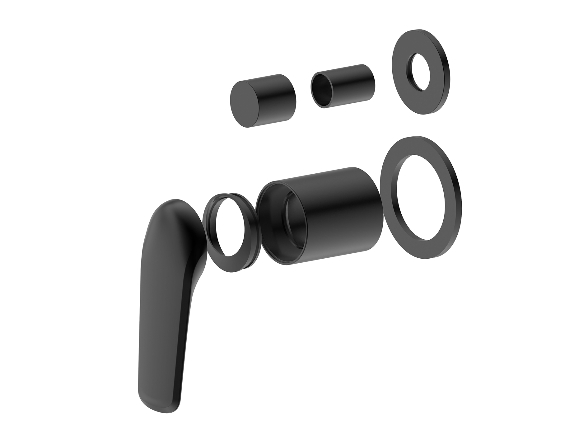 Lushh Sequoia Wall Shower/Bath Diverter Mixer Round Plate LS-SQ-304R