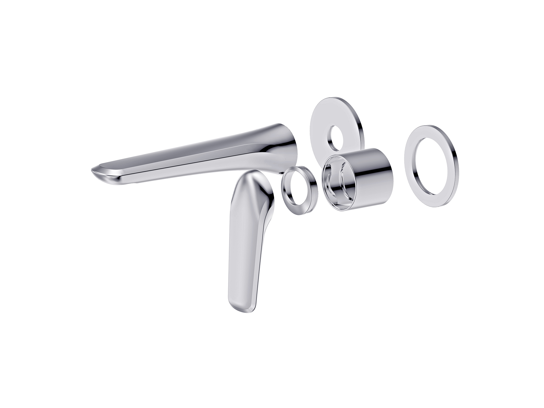Lushh Sequoia Wall Basin/Bath Mixer Separate Plates LS-SQ-305R