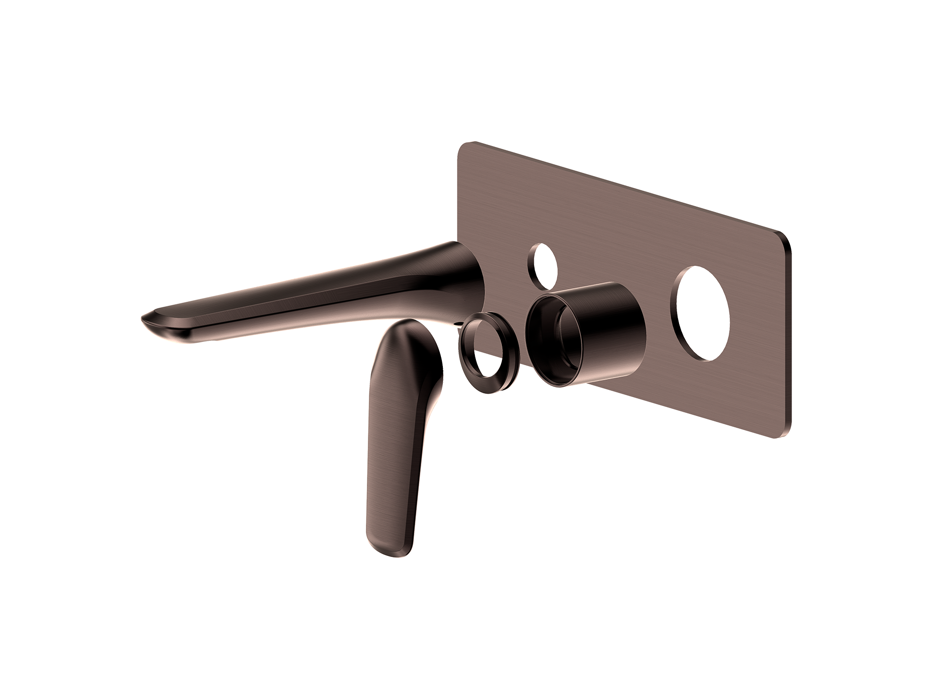 Lushh Sequoia Wall Basin/Bath Mixer Square Plate LS-SQ-305S