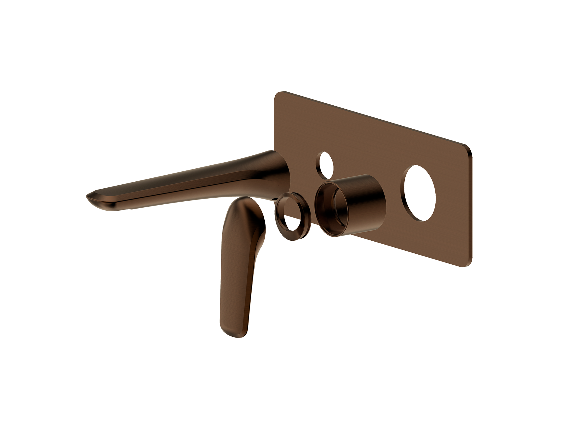 Lushh Sequoia Wall Basin/Bath Mixer Square Plate LS-SQ-305S