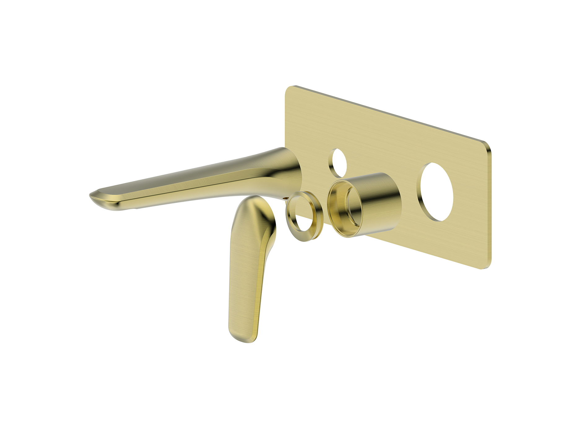 Lushh Sequoia Wall Basin/Bath Mixer Square Plate LS-SQ-305S